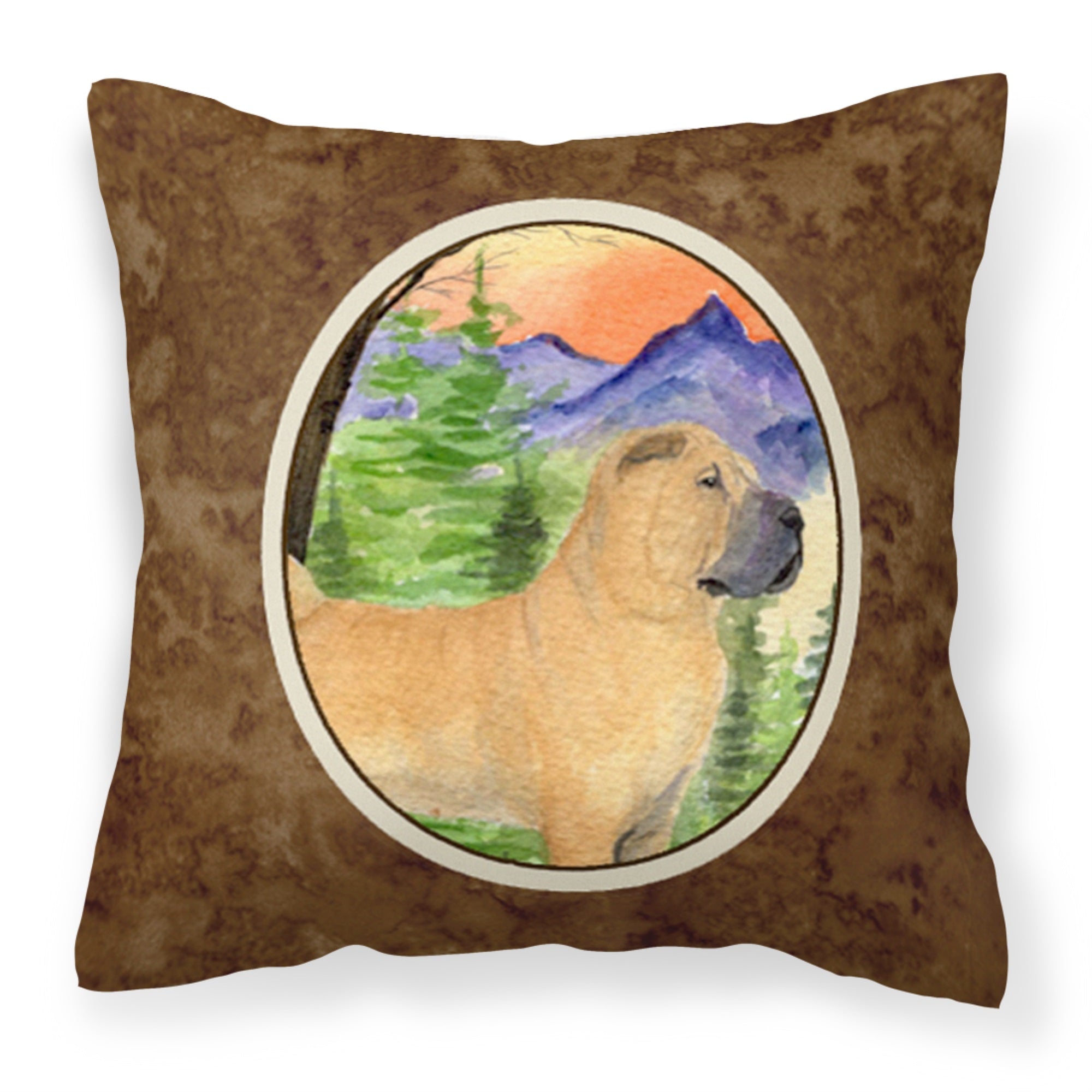 Shar Pei Fabric Decorative Pillow