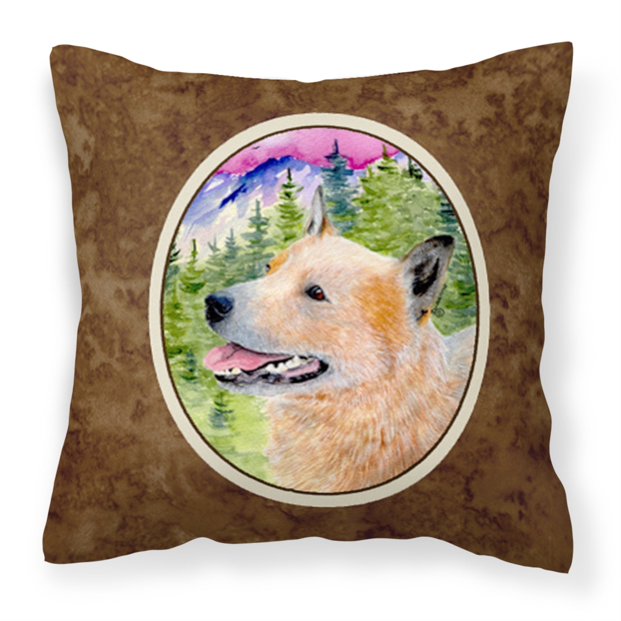 Australian Cattle Dog Fabric Decorative Pillow