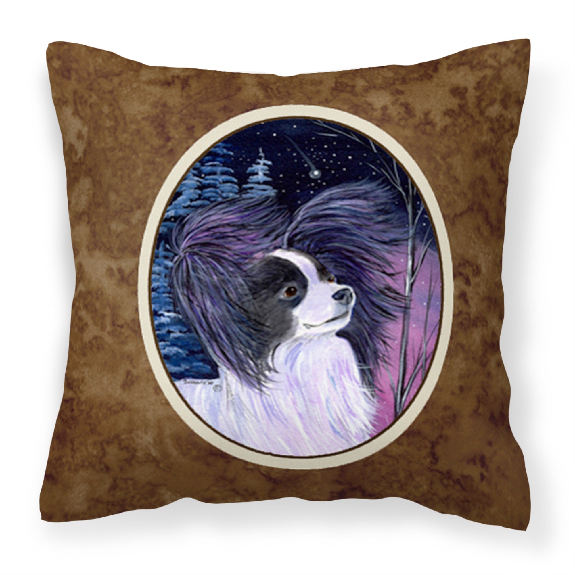 Starry Night Papillon Fabric Decorative Pillow
