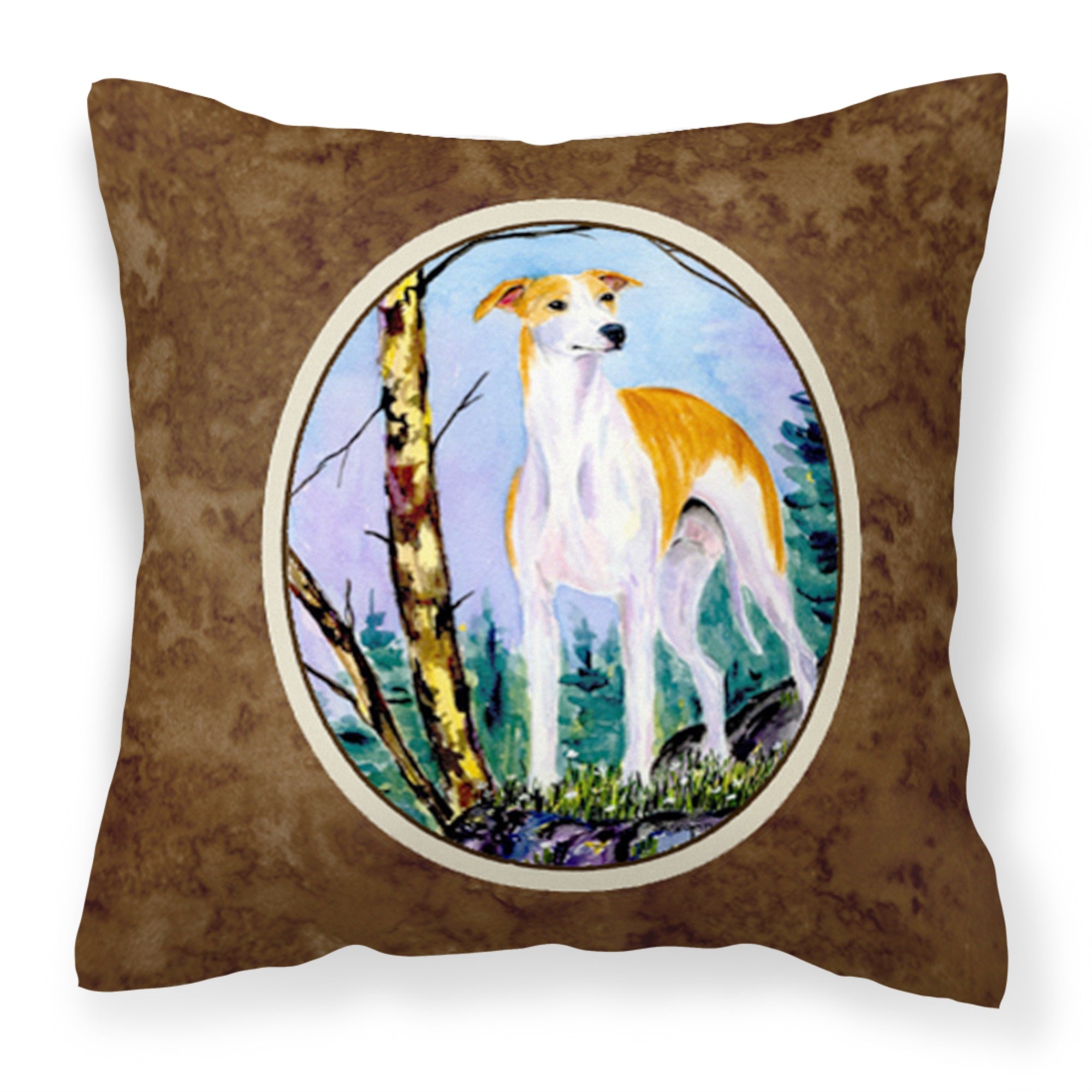 Whippet Fabric Decorative Pillow
