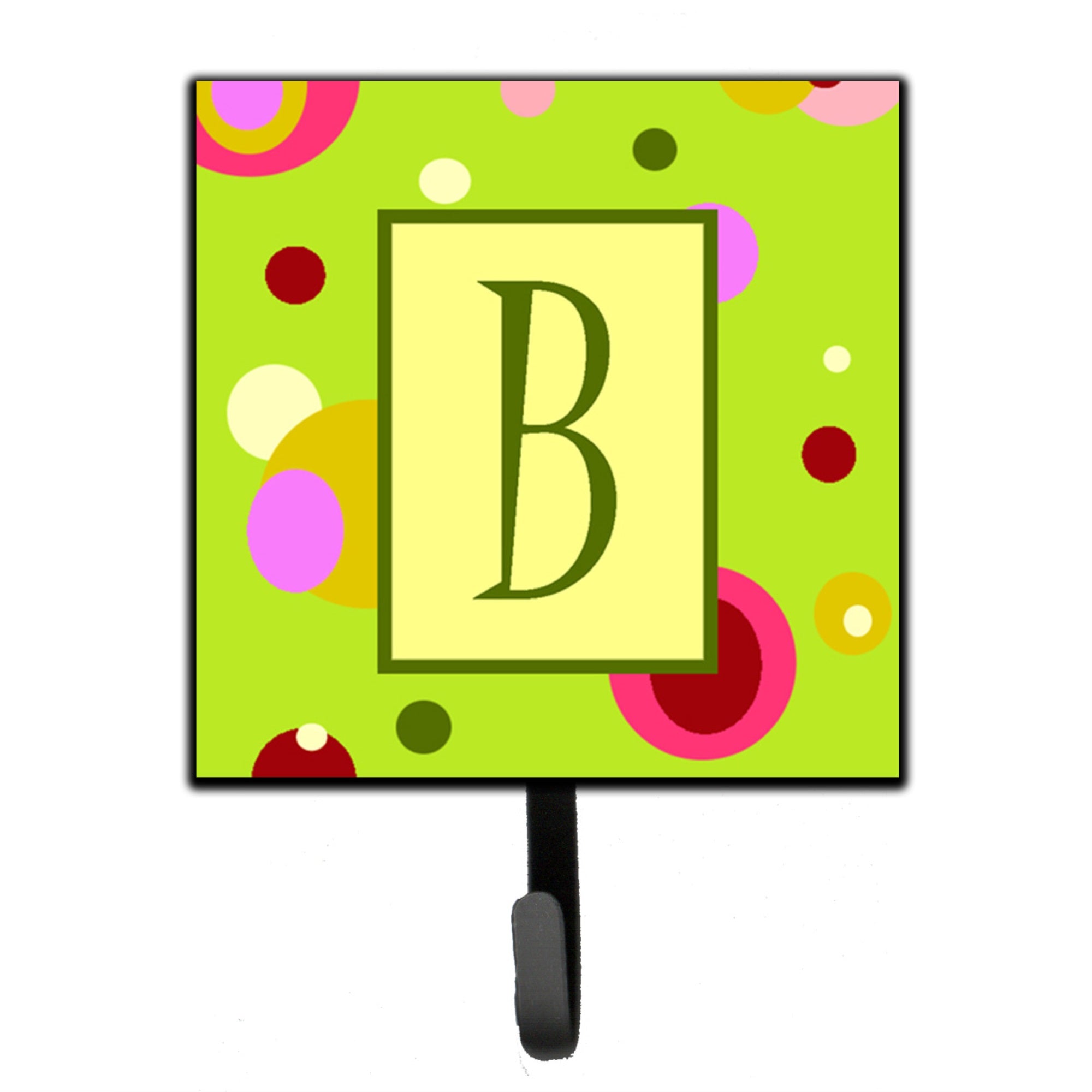 Letter B Monogram - Lime Green Leash Or Key Holder