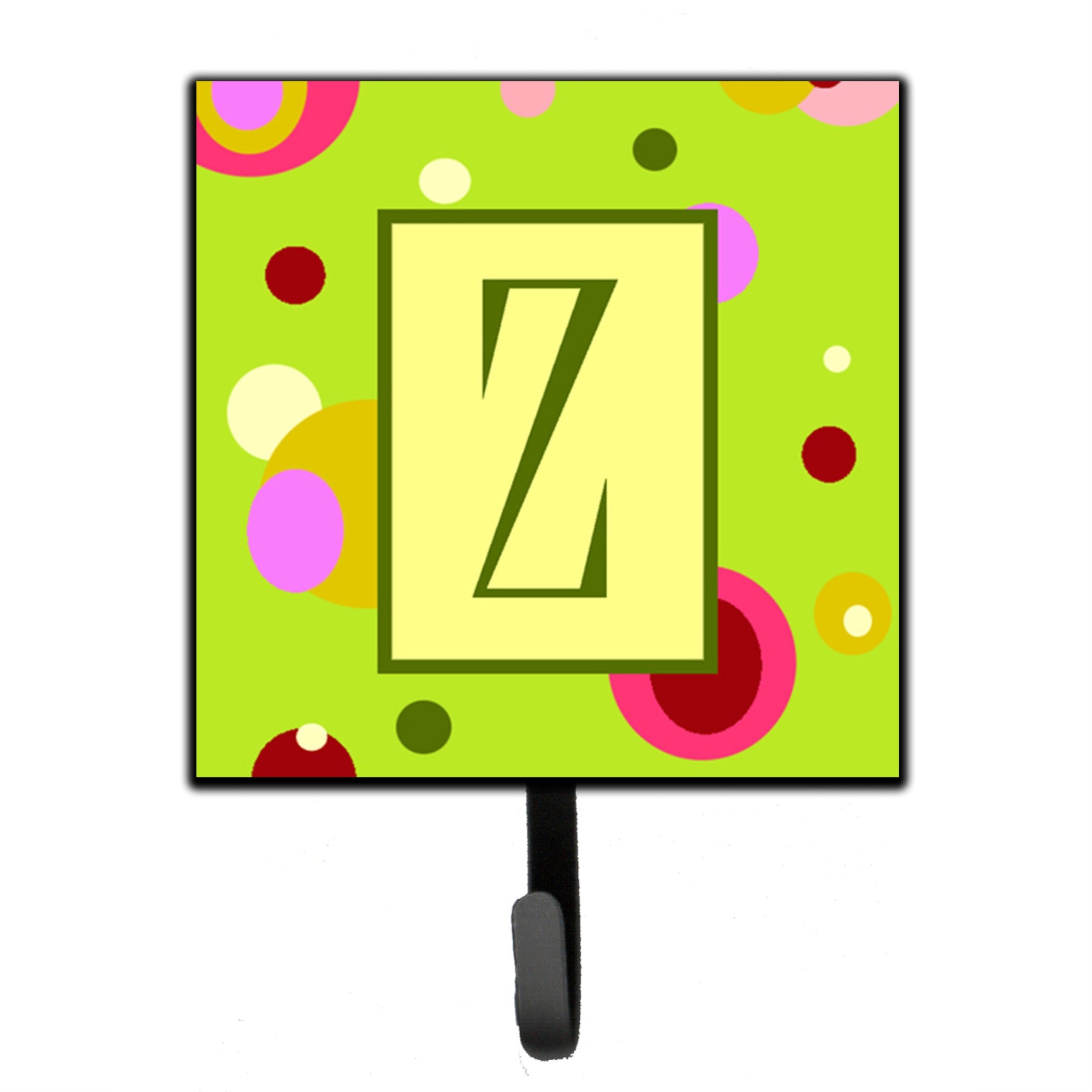 Letter Z Monogram - Lime Green Leash Or Key Holder