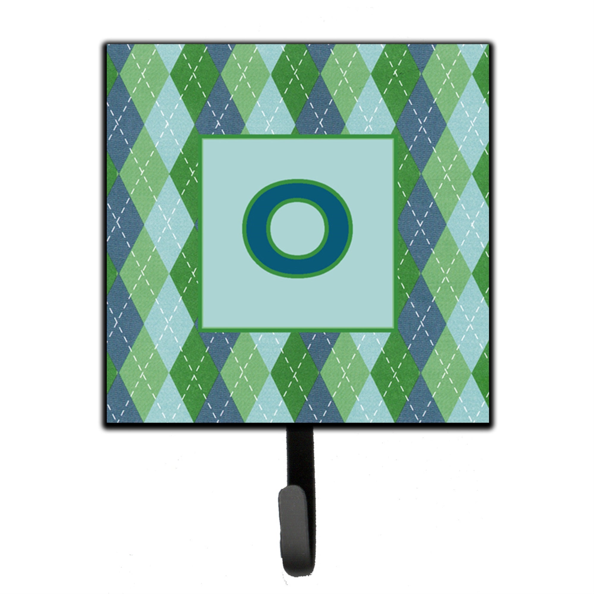 Letter O Initial Monogram - Blue Argoyle Leash Or Key Holder