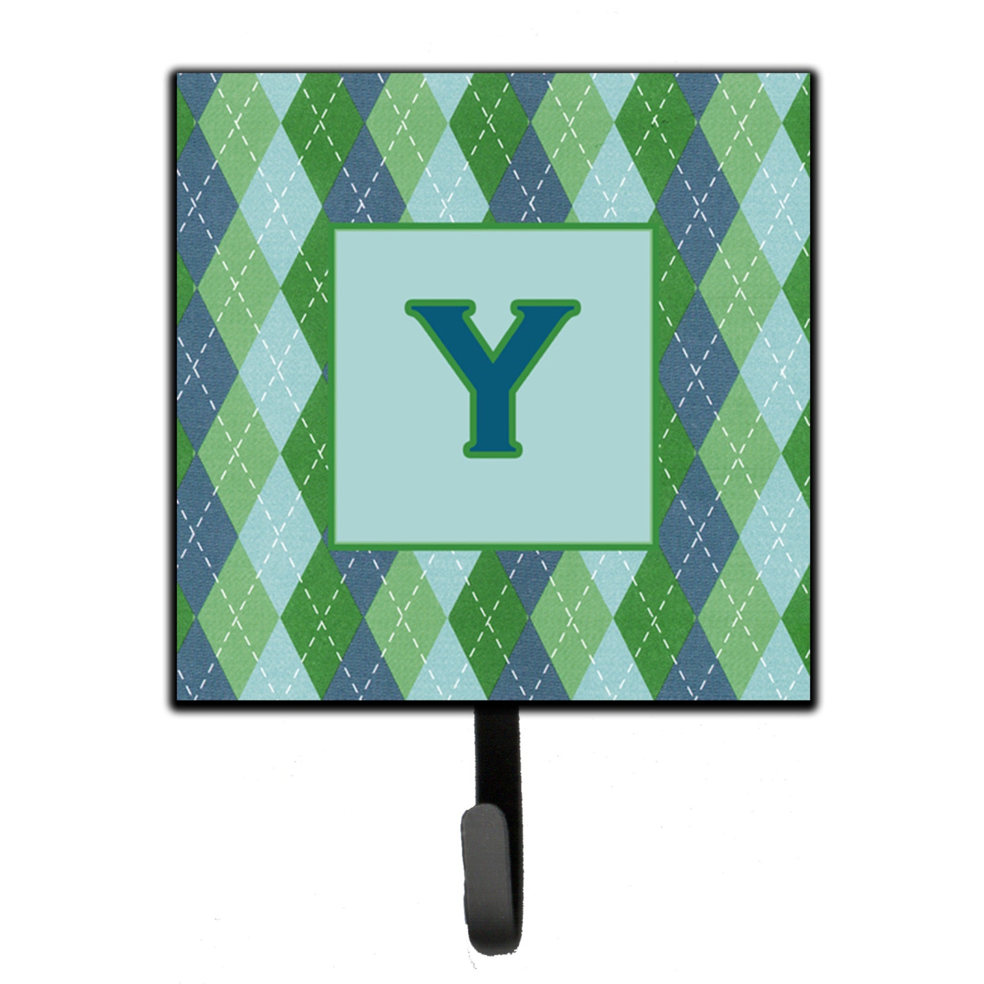 Letter Y Initial Monogram - Blue Argoyle Leash Or Key Holder