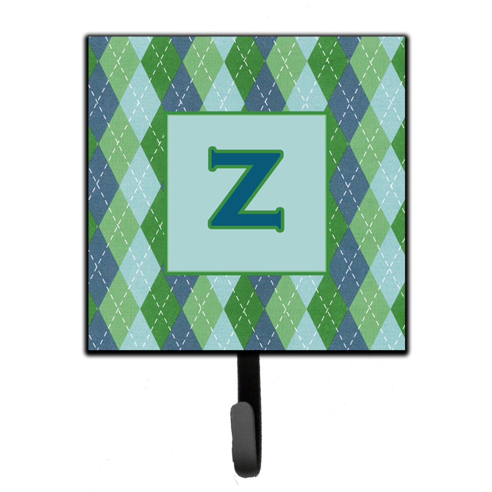 Letter Z Initial Monogram - Blue Argoyle Leash Or Key Holder