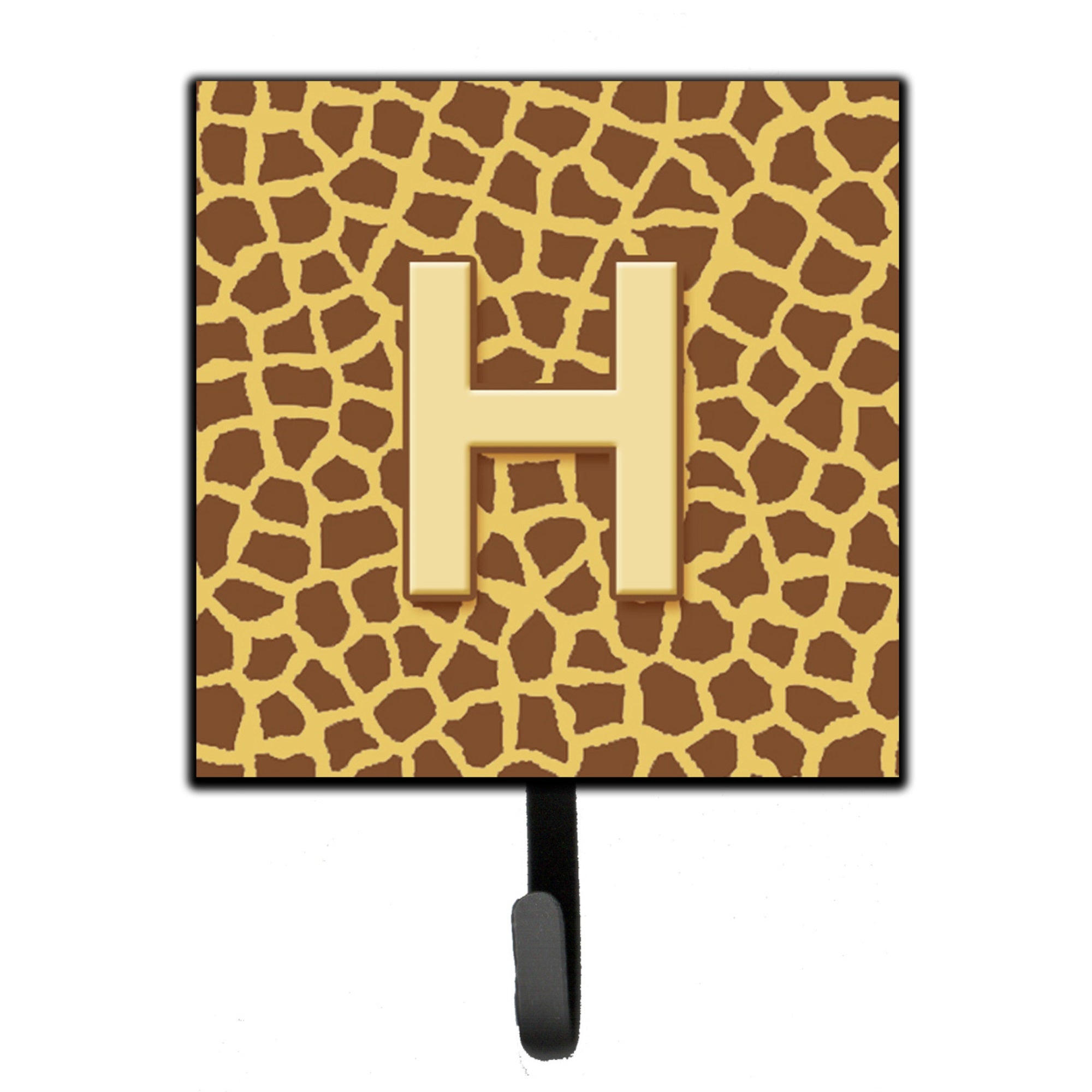 Letter H Initial Monogram - Giraffe Leash Or Key Holder