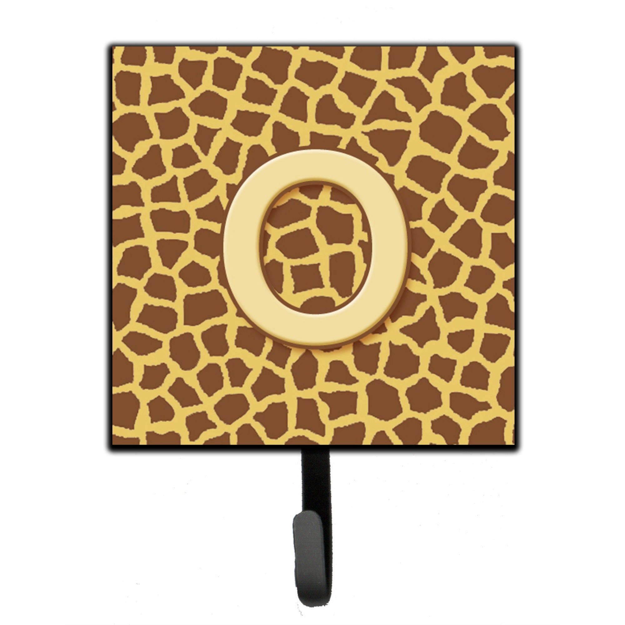 Letter O Initial Monogram - Giraffe Leash Or Key Holder