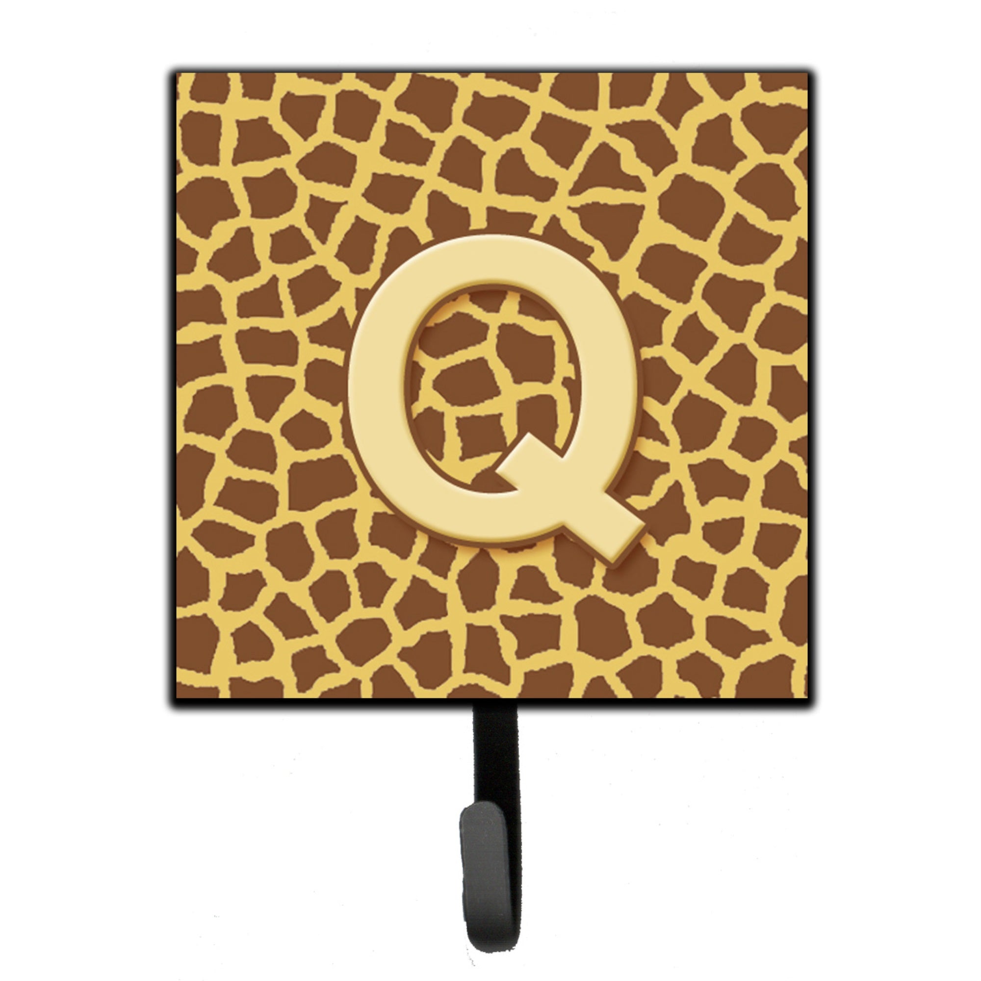 Letter Q Initial Monogram - Giraffe Leash Or Key Holder