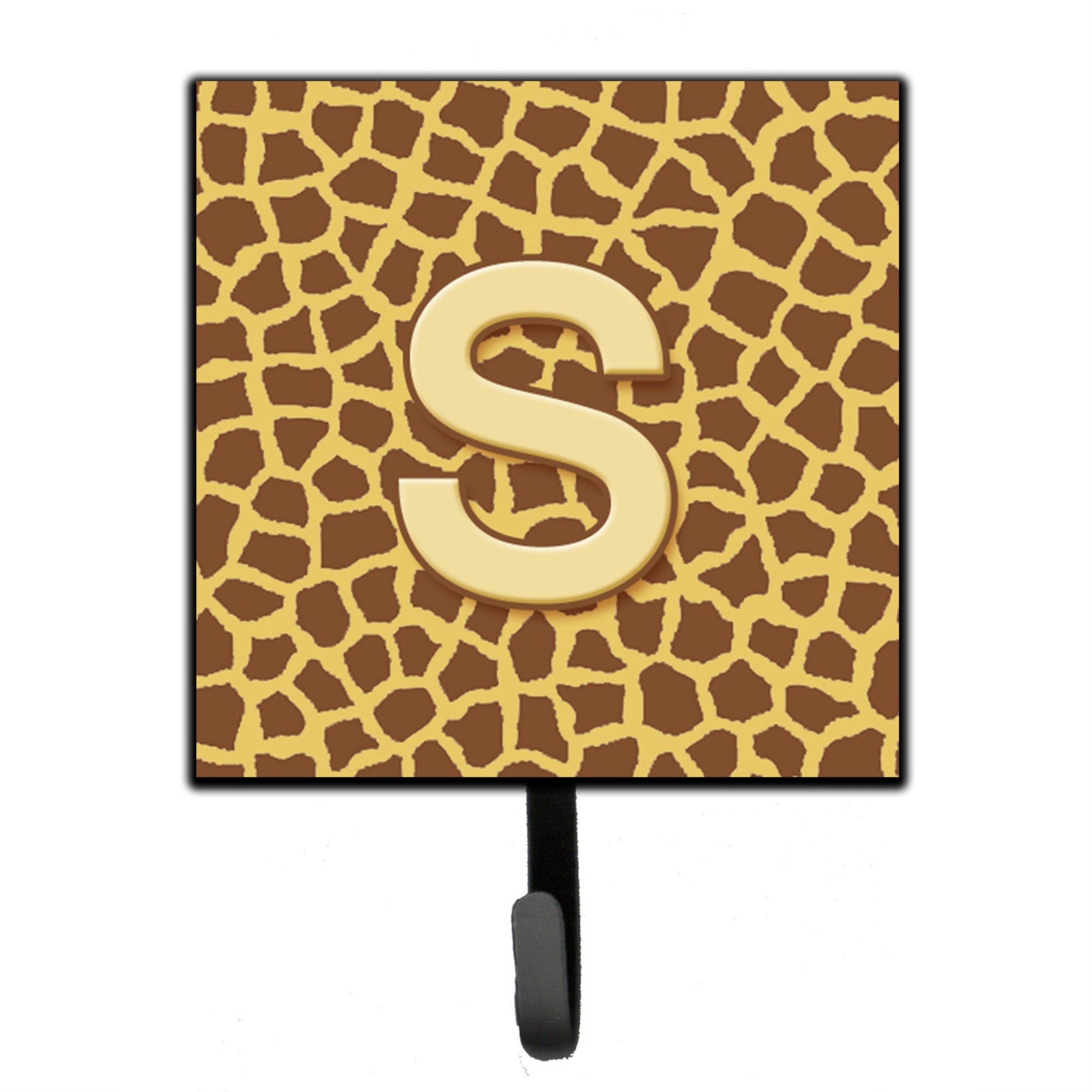 Letter S Initial Monogram - Giraffe Leash Or Key Holder