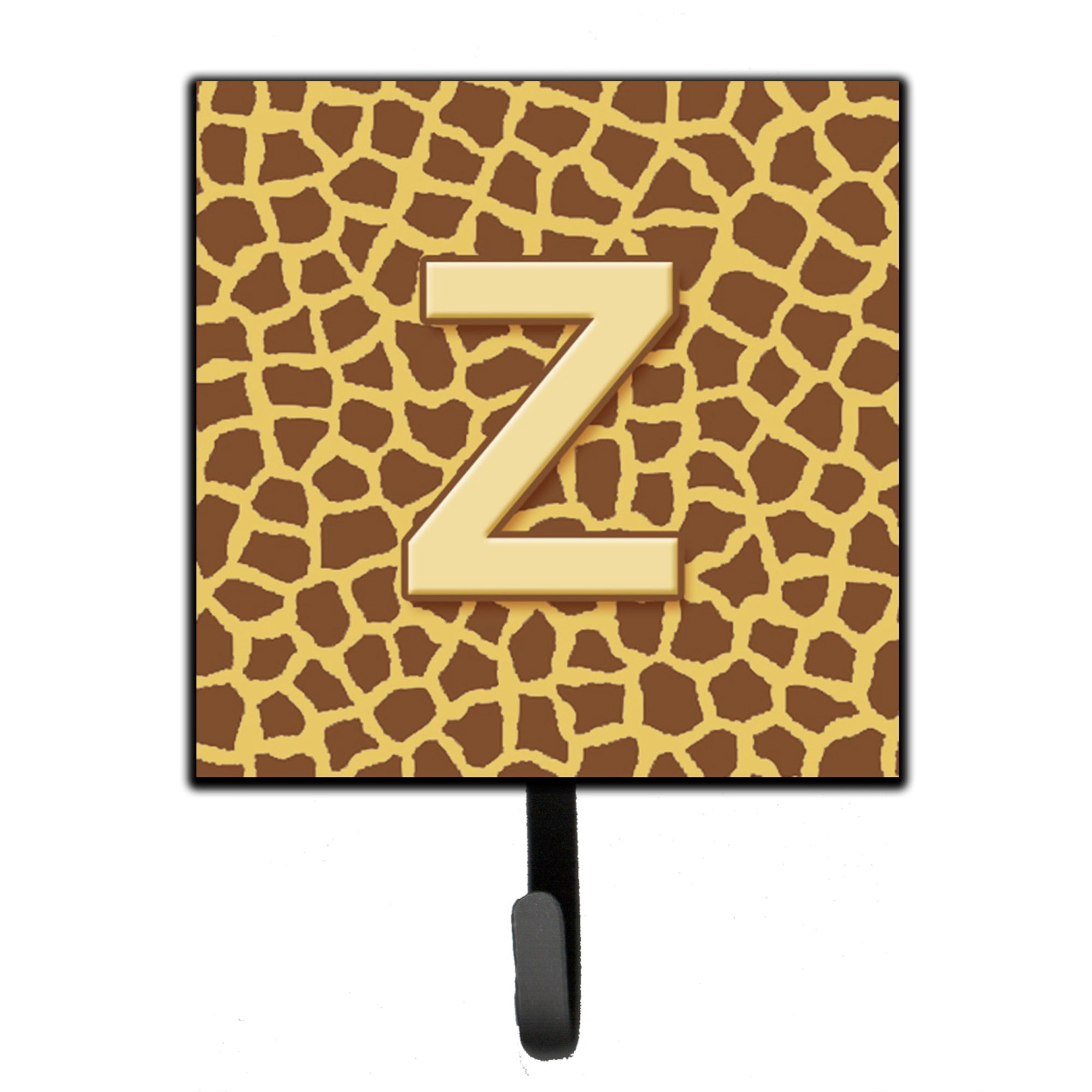 Letter Z Initial Monogram - Giraffe Leash Or Key Holder