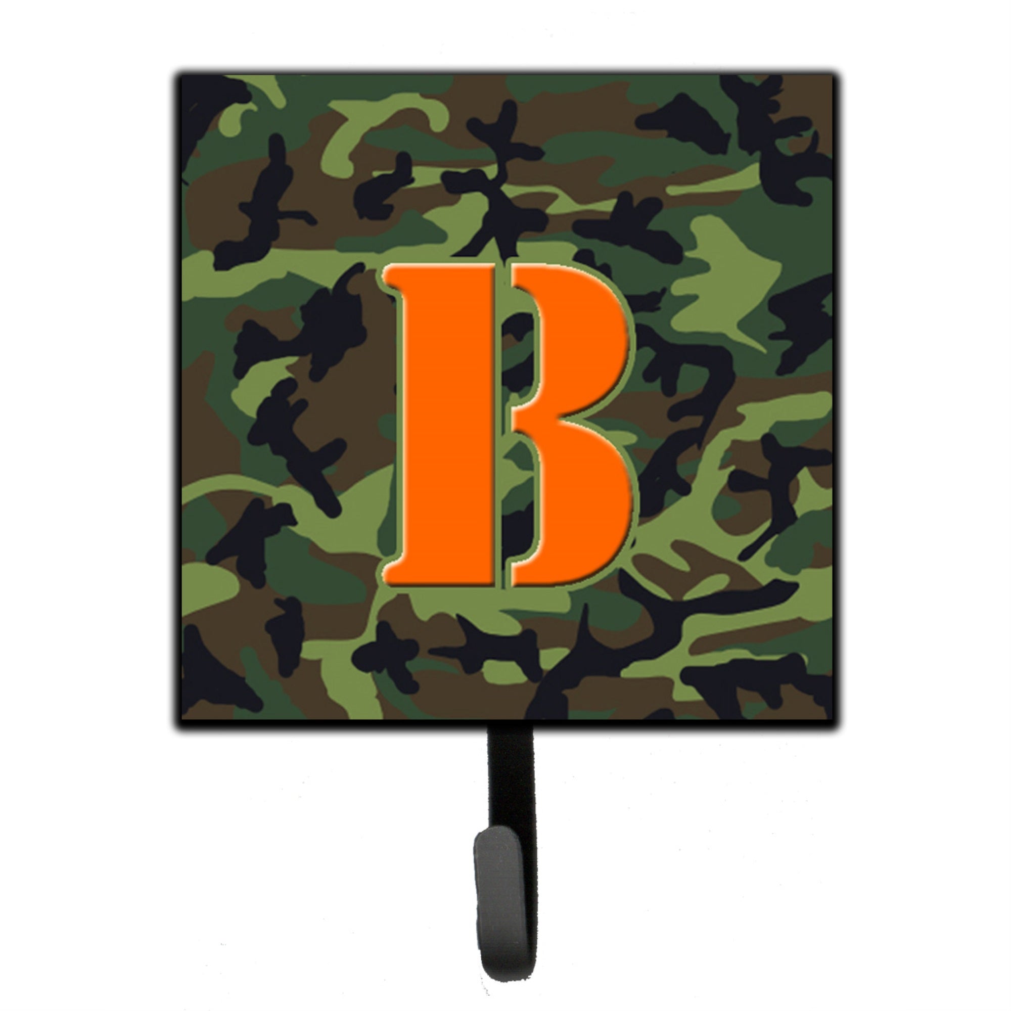 Letter B Monogram - Camo Green Leash Or Key Holder