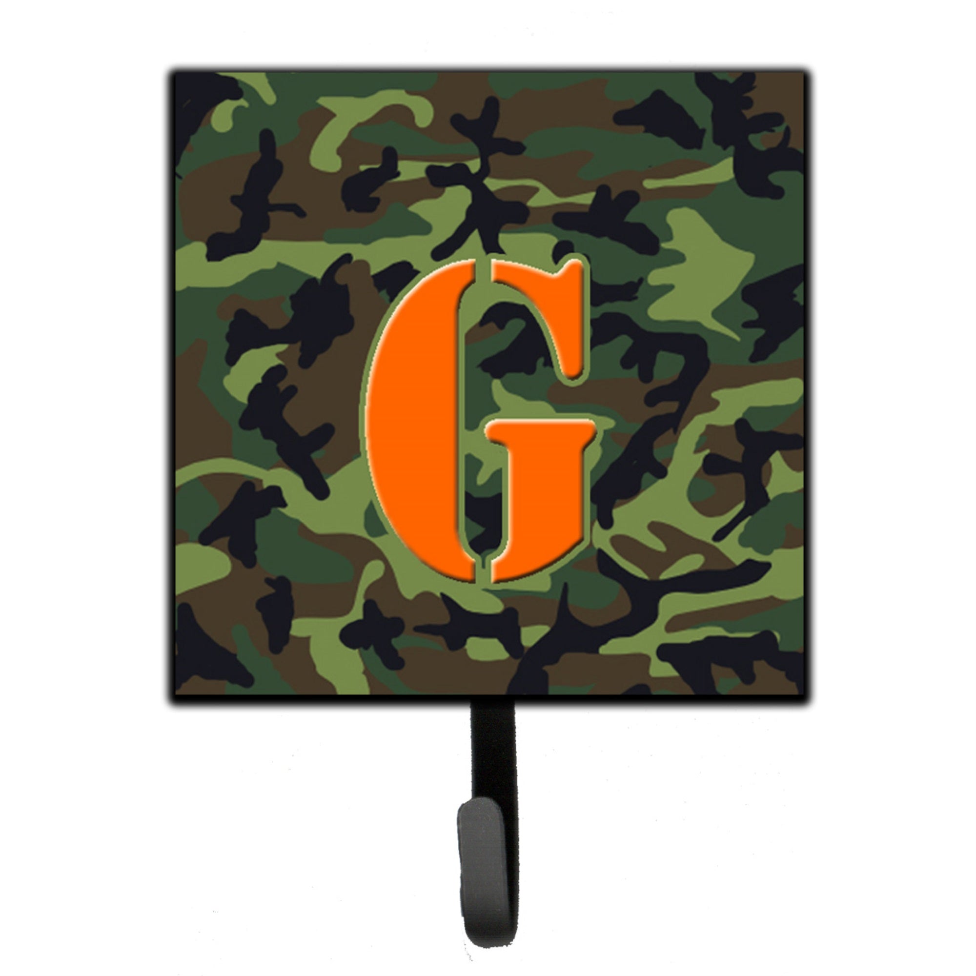 Letter G Monogram - Camo Green Leash Or Key Holder