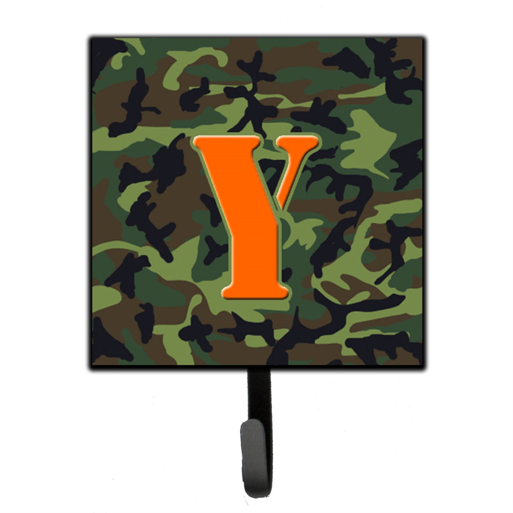 Letter Y Monogram - Camo Green Leash Or Key Holder