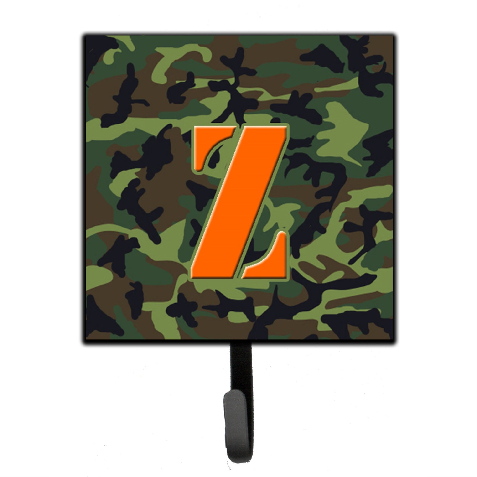Letter Z Monogram - Camo Green Leash Or Key Holder
