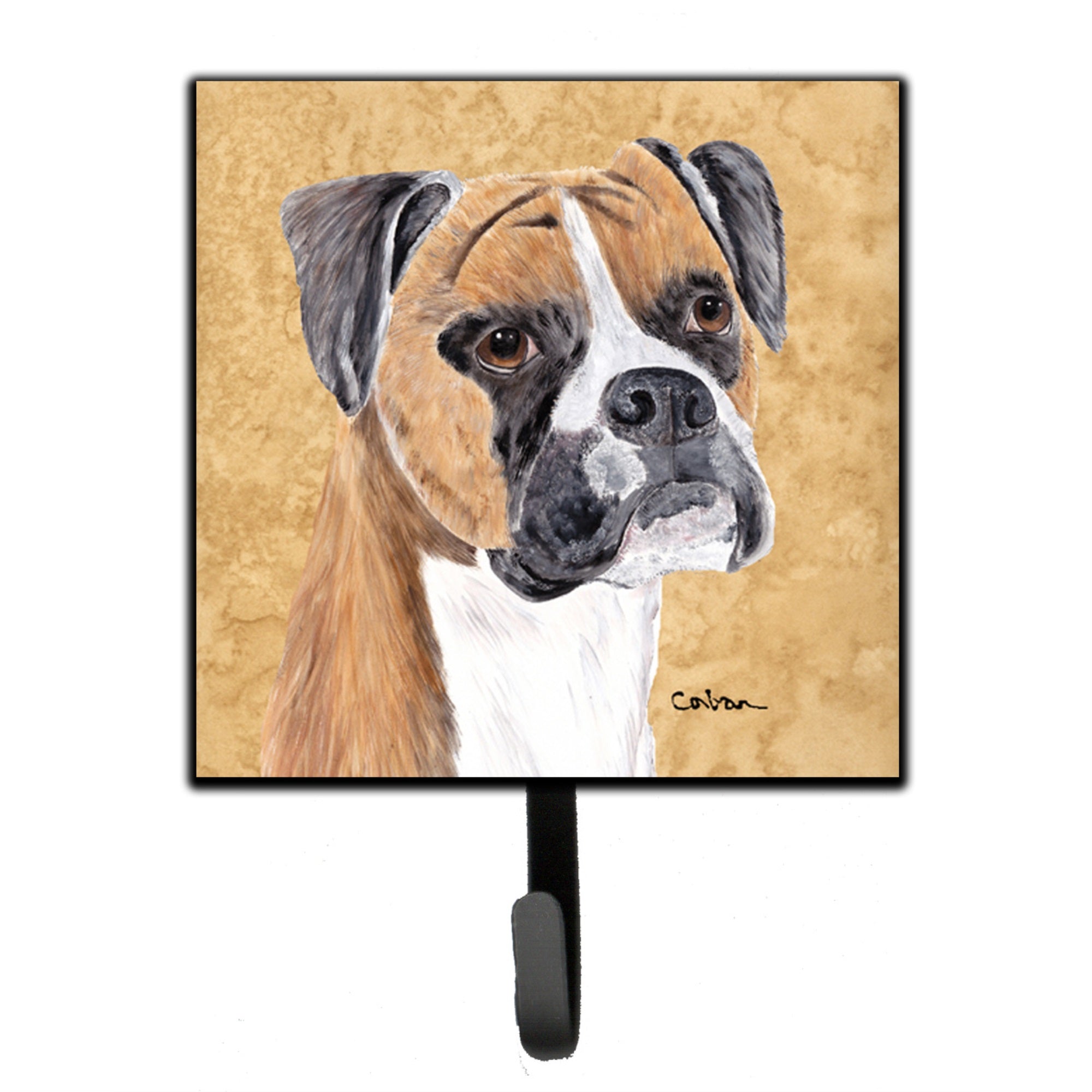 Boxer Wipe Your Paws Leash Or Key Holder