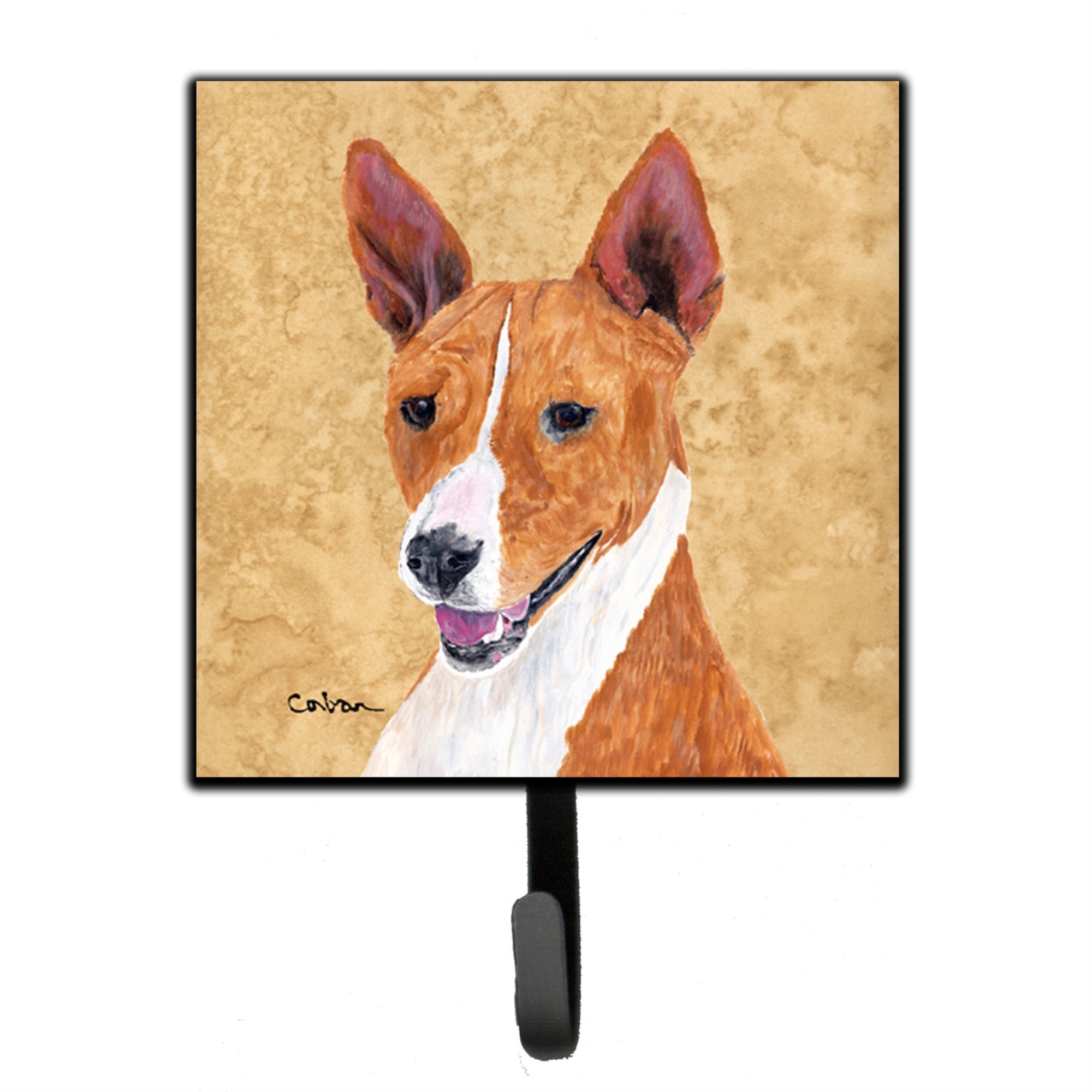 Basenji Wipe Your Paws Leash Or Key Holder