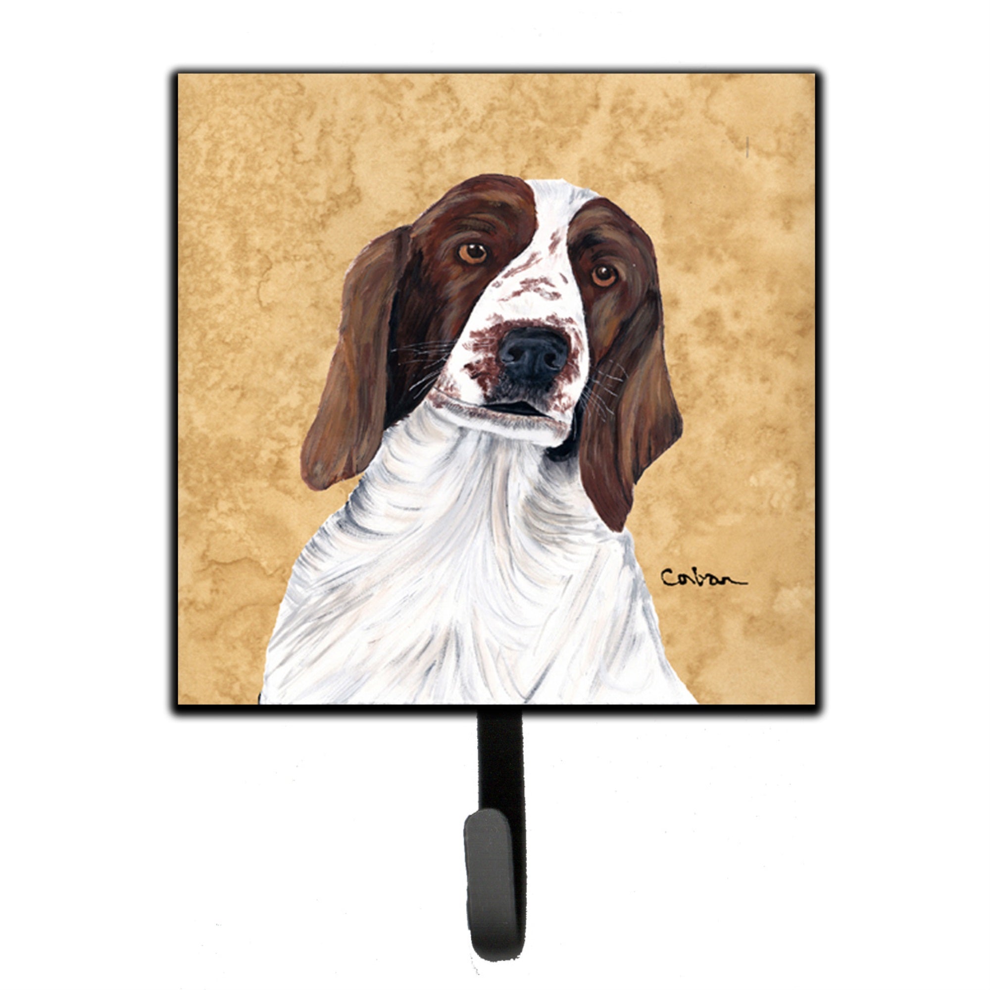 Springer Spaniel Wipe Your Paws Leash Or Key Holder
