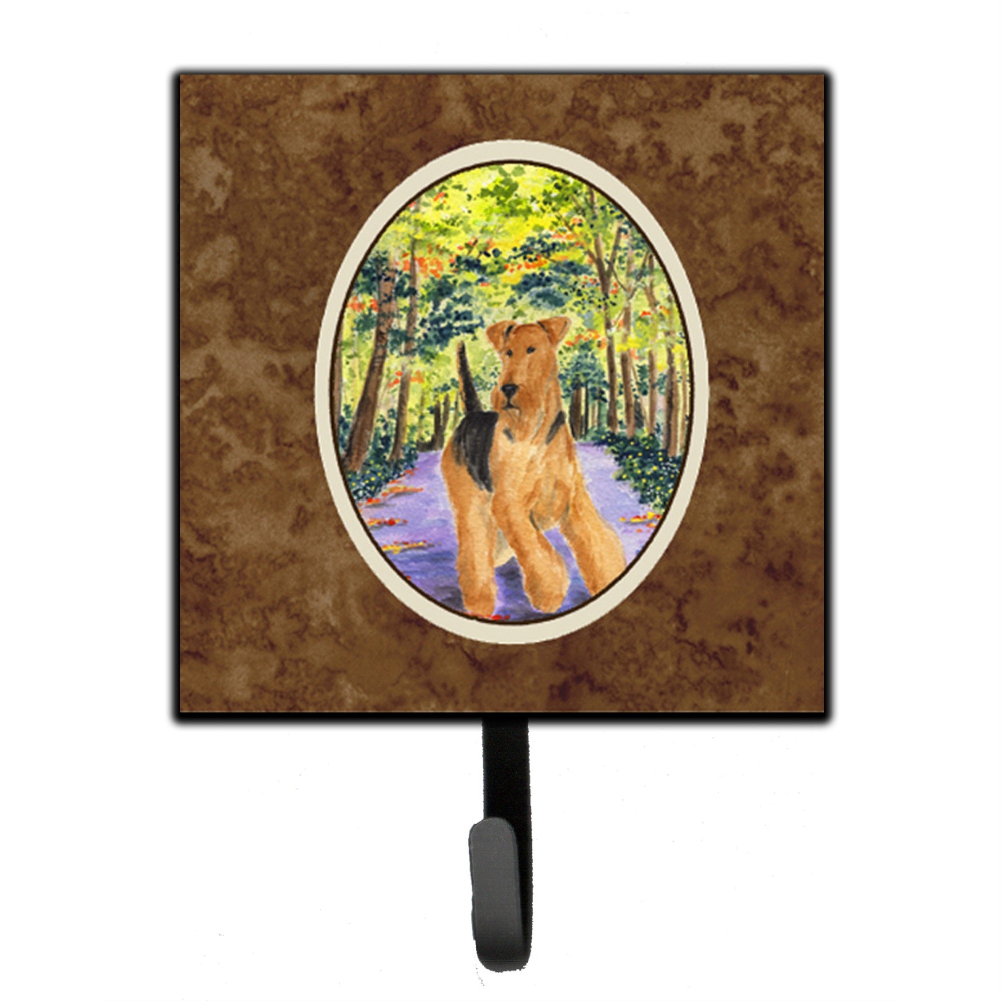 Airedale Leash Or Key Holder