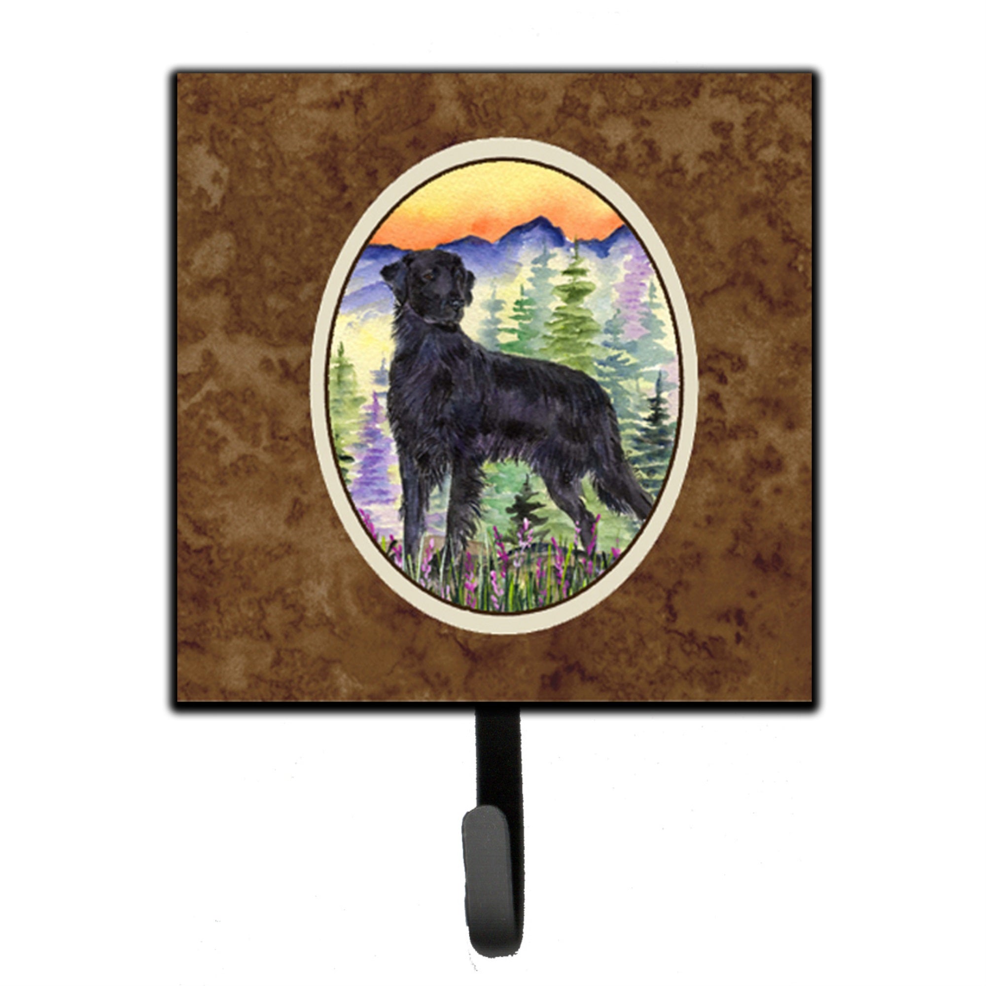 Flat Coated Retriever Leash Or Key Holder