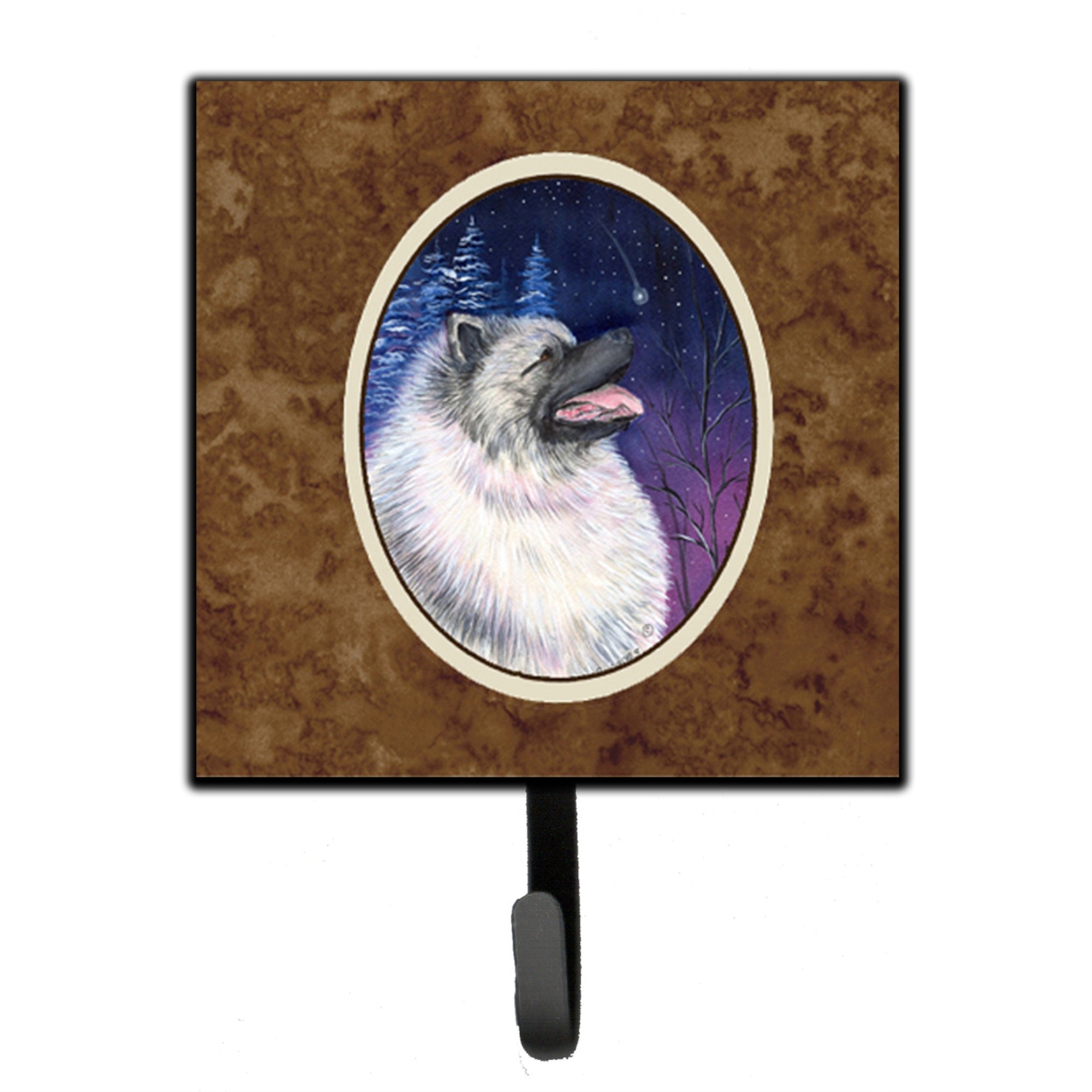 Starry Night Keeshond Leash Or Key Holder