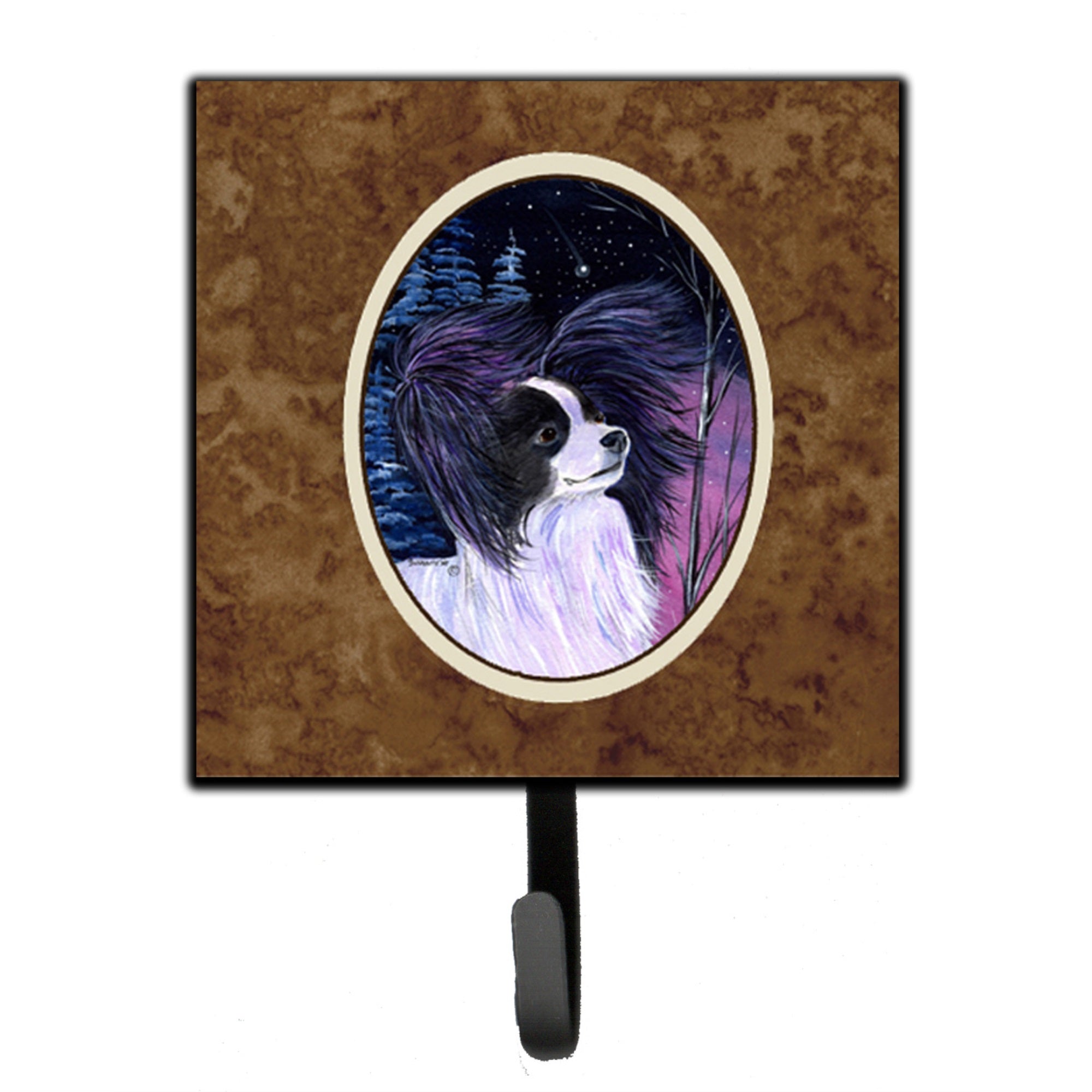 Starry Night Papillon Leash Or Key Holder
