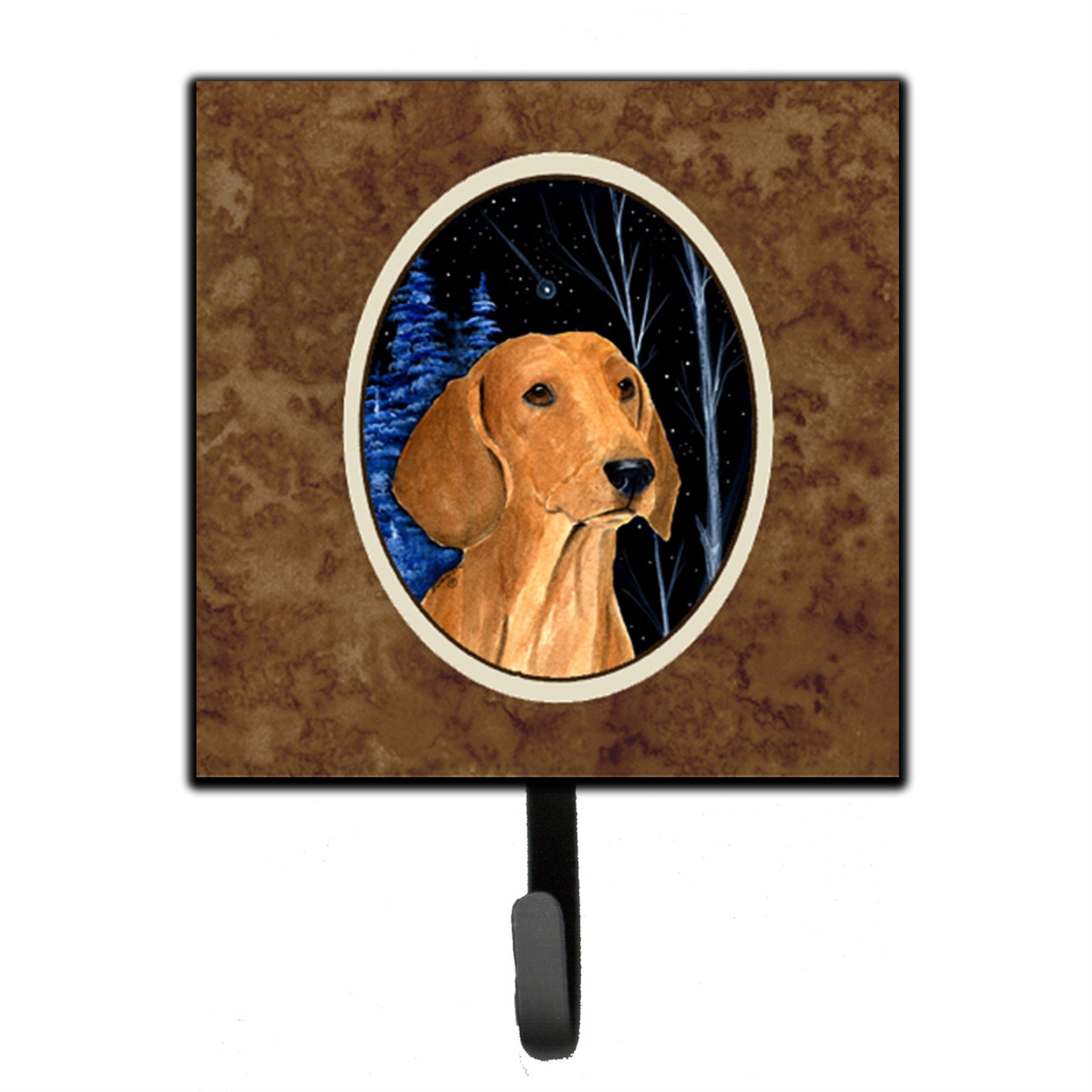 Starry Night Dachshund Leash Or Key Holder