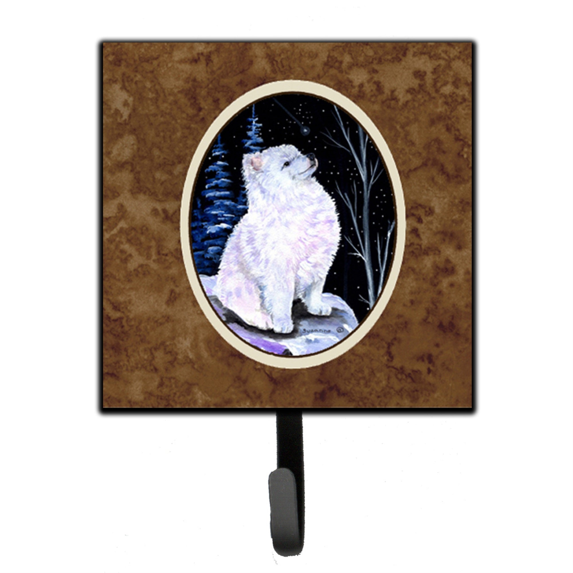 Starry Night American Eskimo Leash Or Key Holder