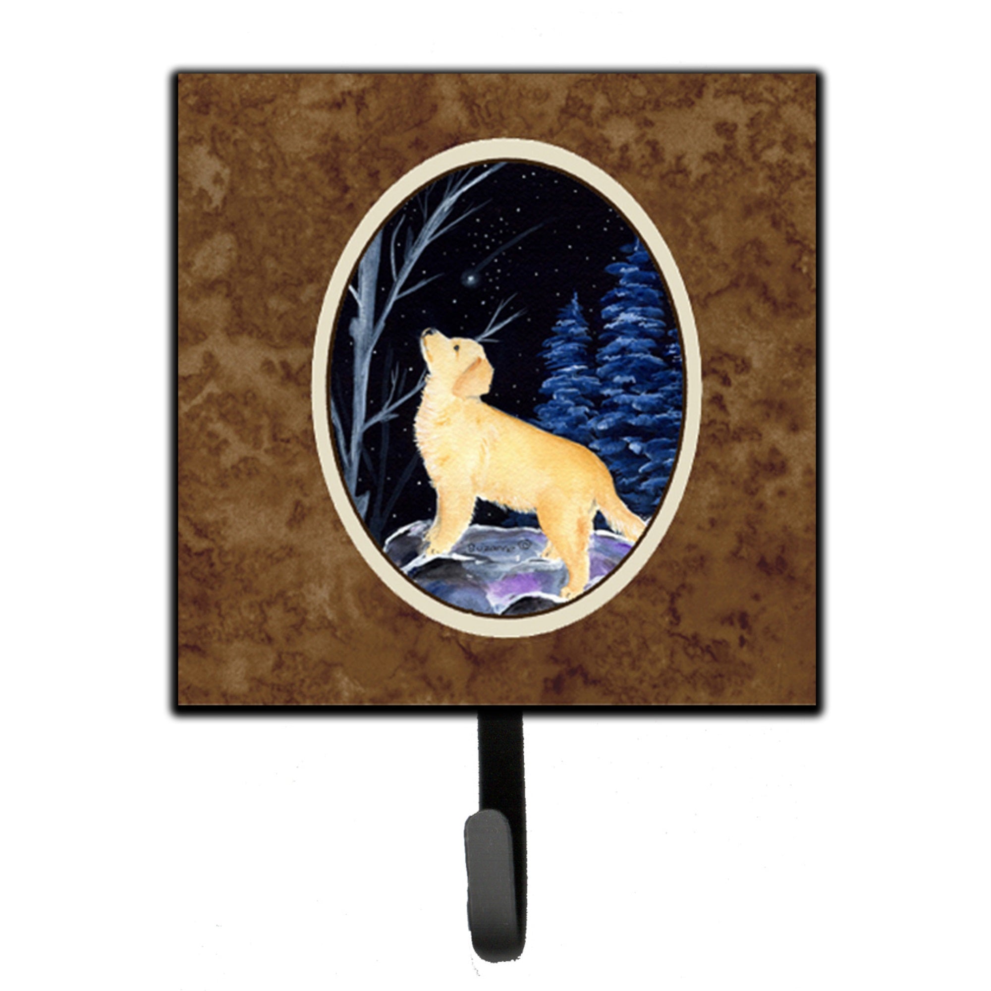 Starry Night Golden Retriever Leash Or Key Holder