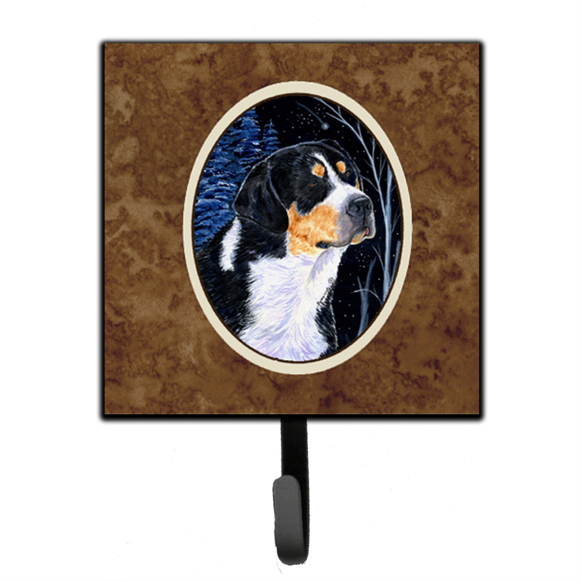 Starry Night Bernese Mountain Dog Leash Or Key Holder