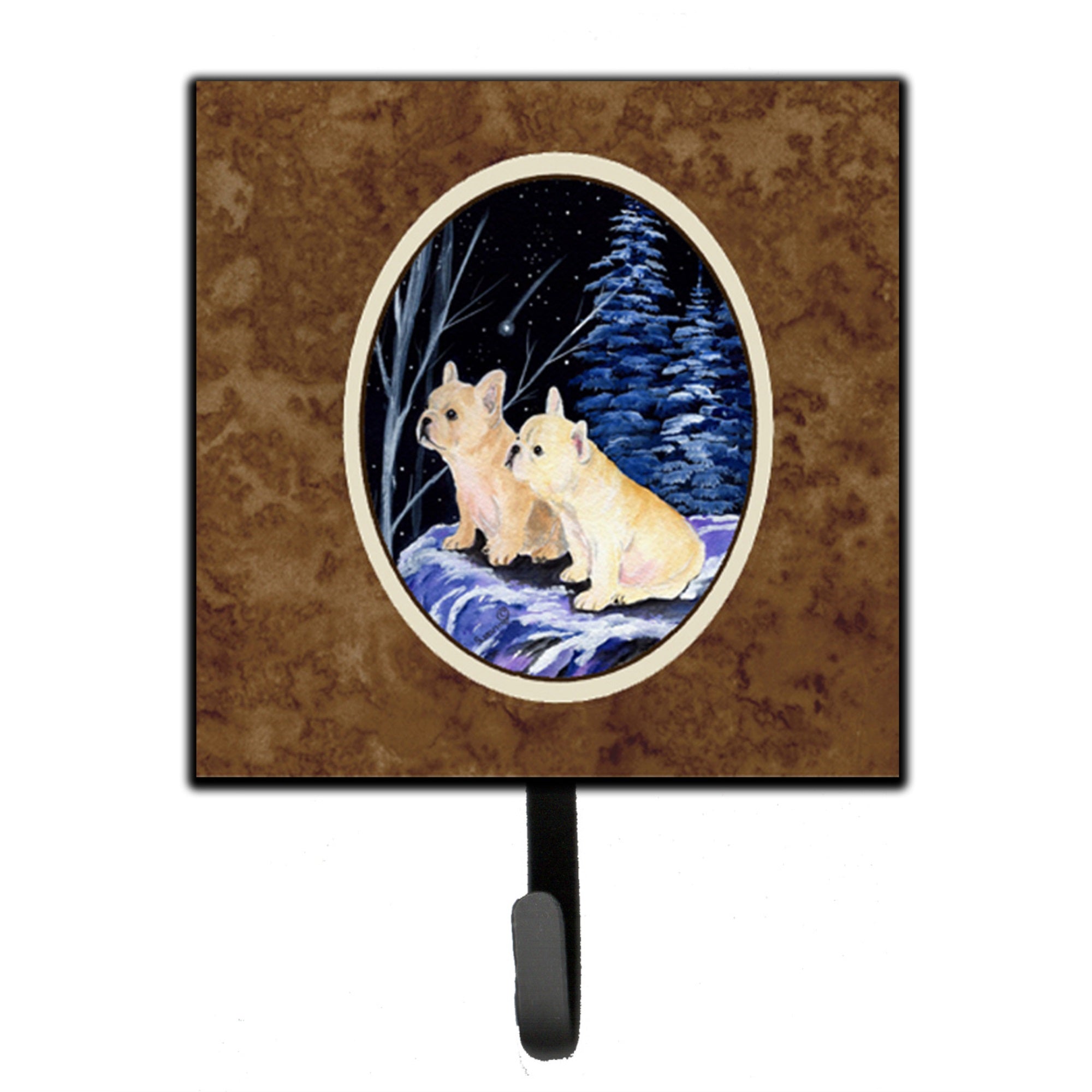 Starry Night French Bulldog Leash Or Key Holder
