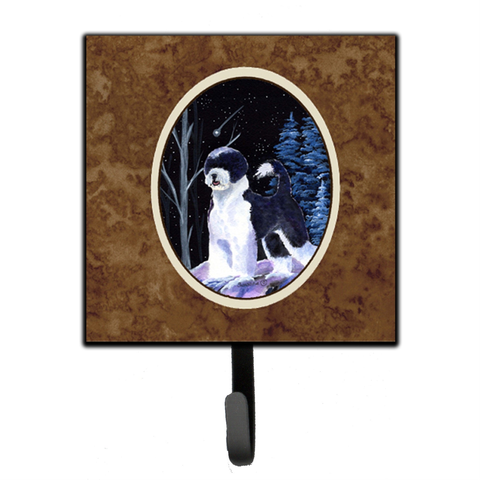 Starry Night Portuguese Water Dog Leash Or Key Holder