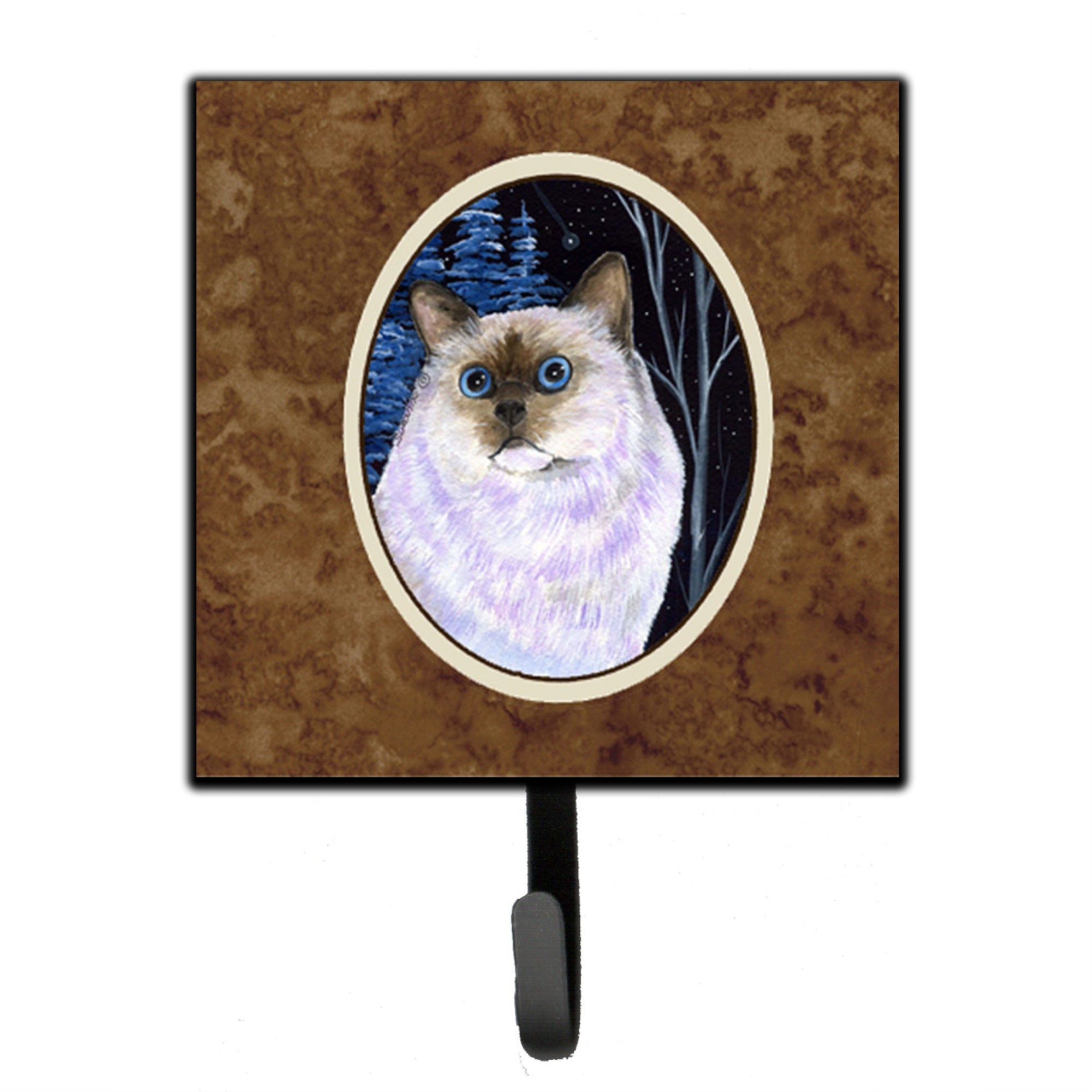 Starry Night Cat - Birman Leash Or Key Holder