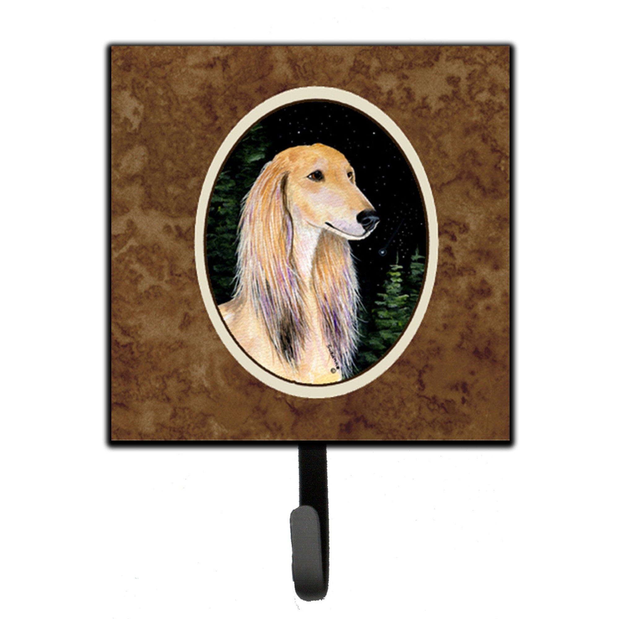 Starry Night Saluki Leash Or Key Holder