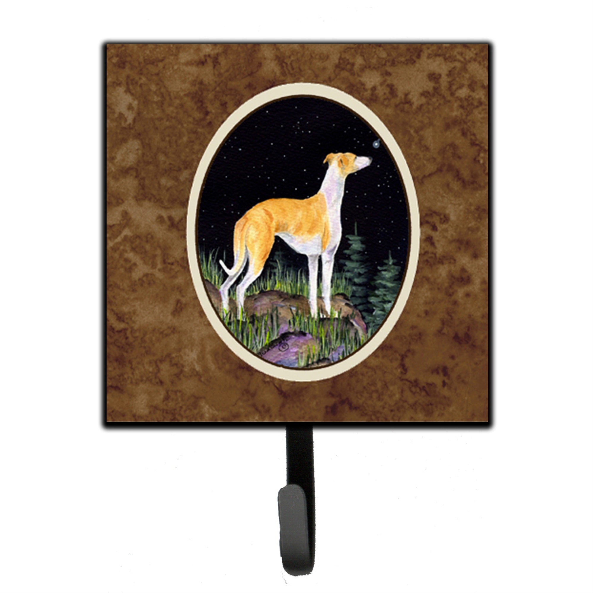 Starry Night Whippet Leash Or Key Holder