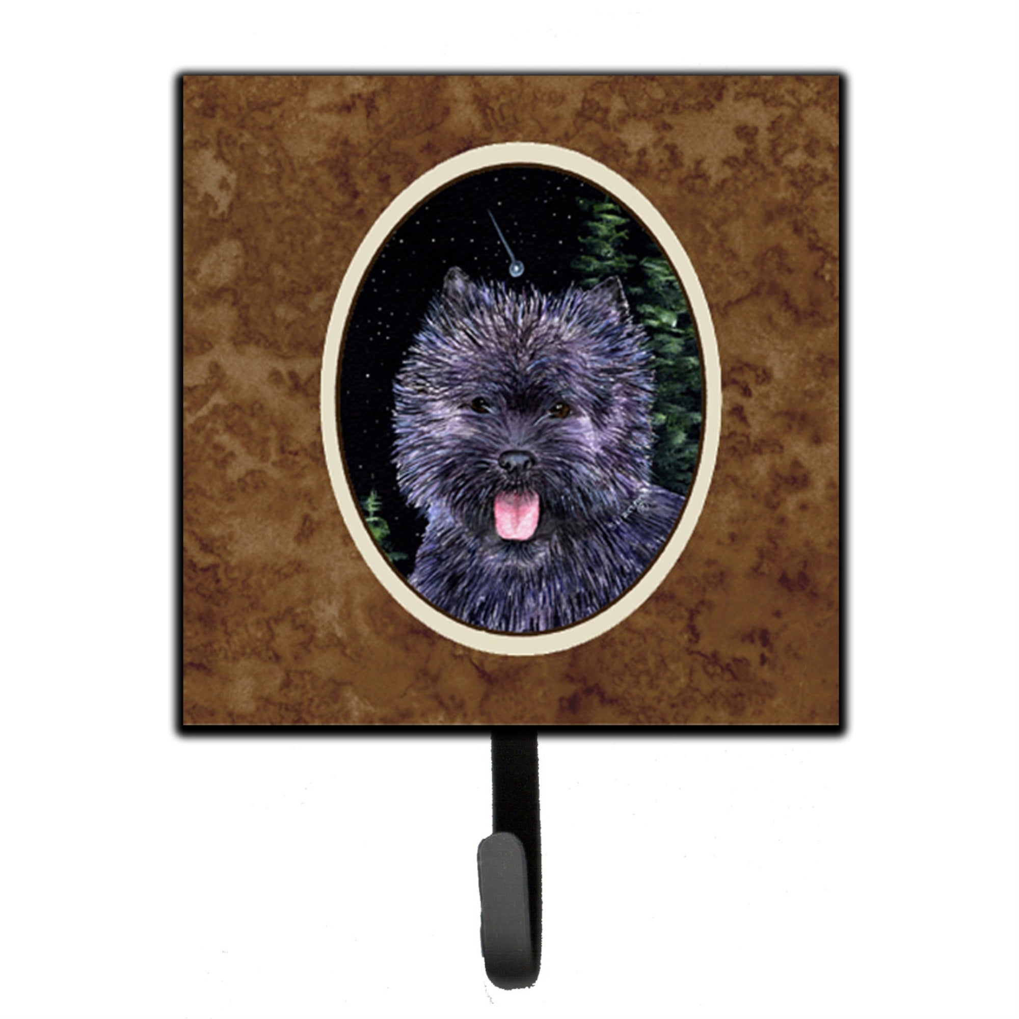 Starry Night Cairn Terrier Leash Or Key Holder