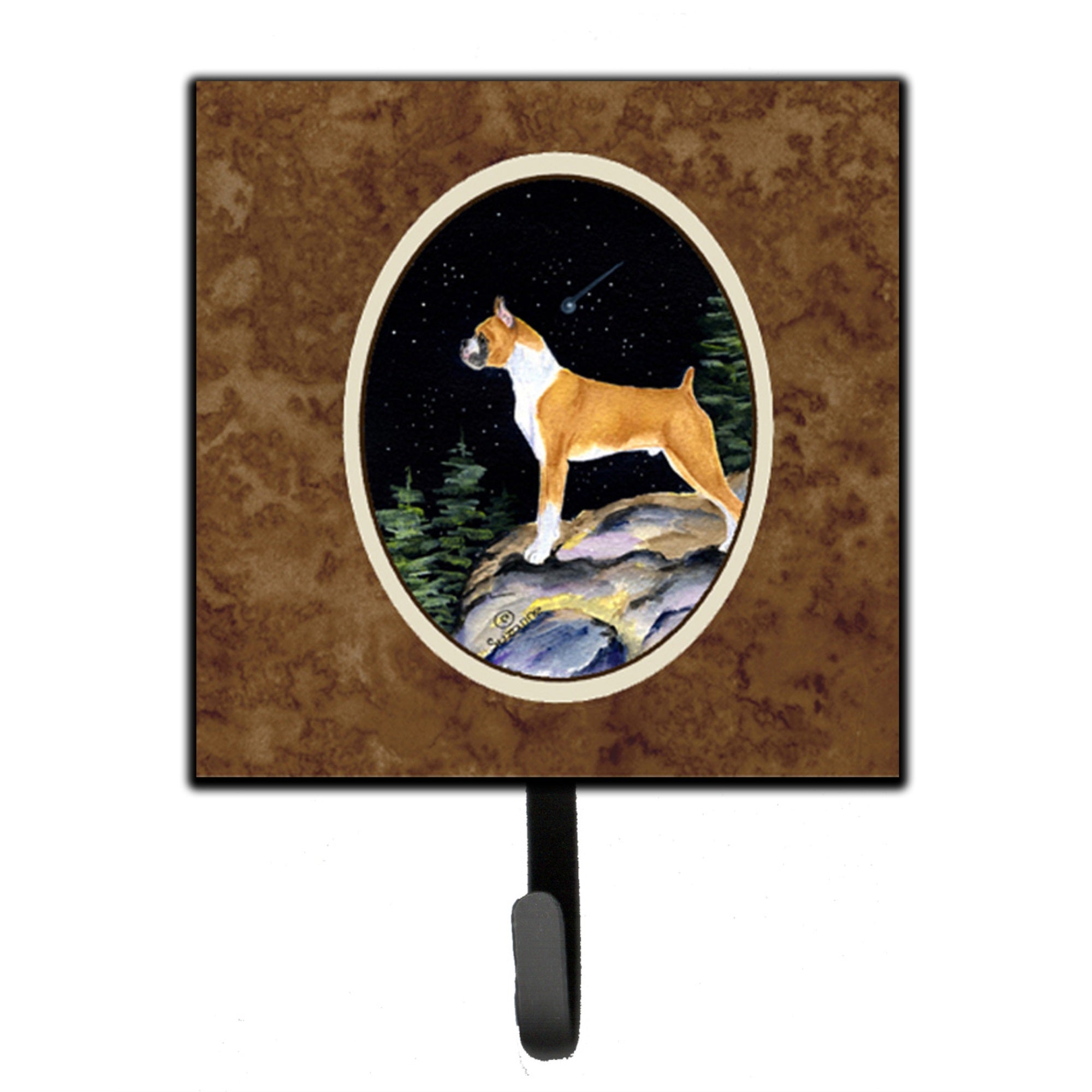Starry Night Boxer Leash Or Key Holder