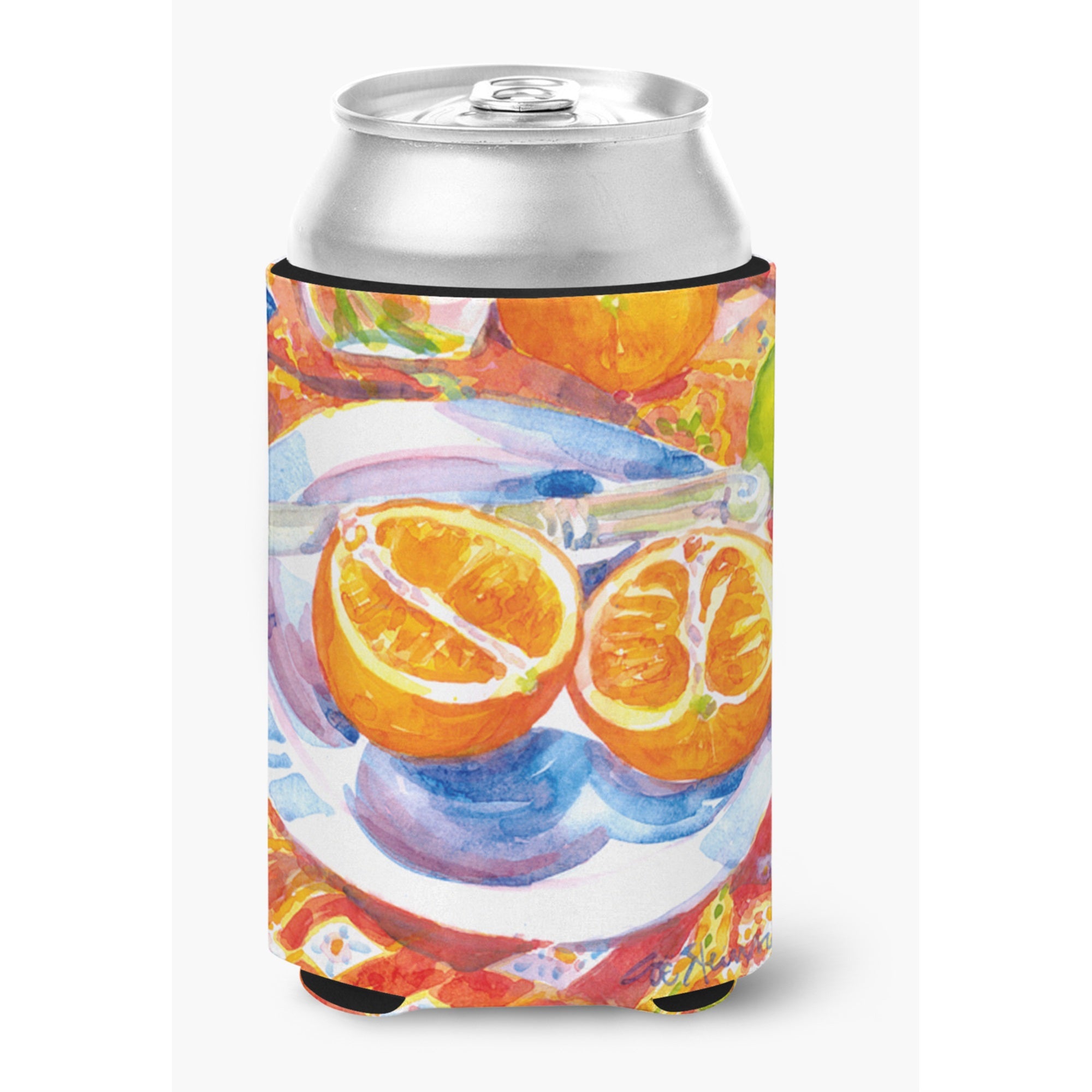 Florida Oranges Sliced For Breakfast Can Or Bottle Hugger
