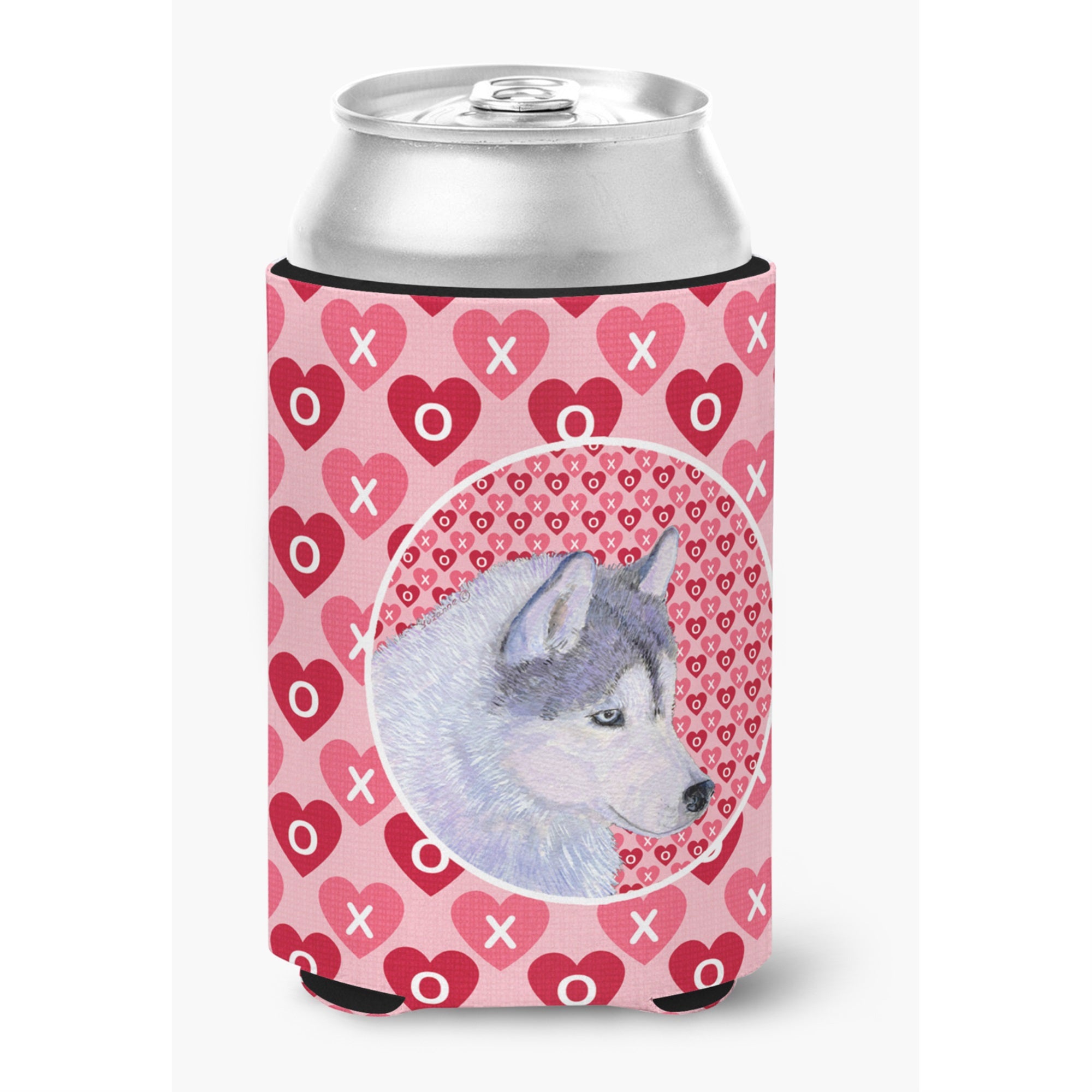 Siberian Husky Hearts Love Valentine'S Day Can Or Bottle Hugger