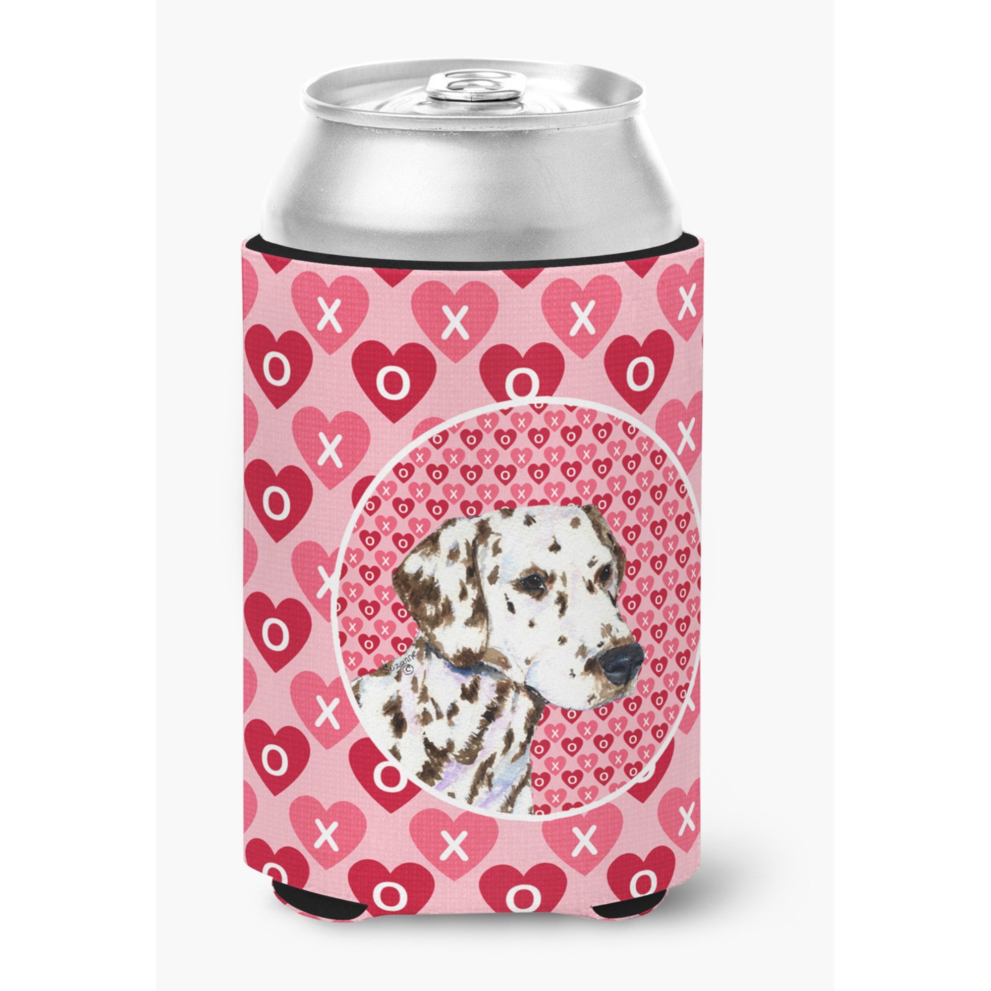 Dalmatian Hearts Love And Valentine'S Day Portrait Can Or Bottle Hugger