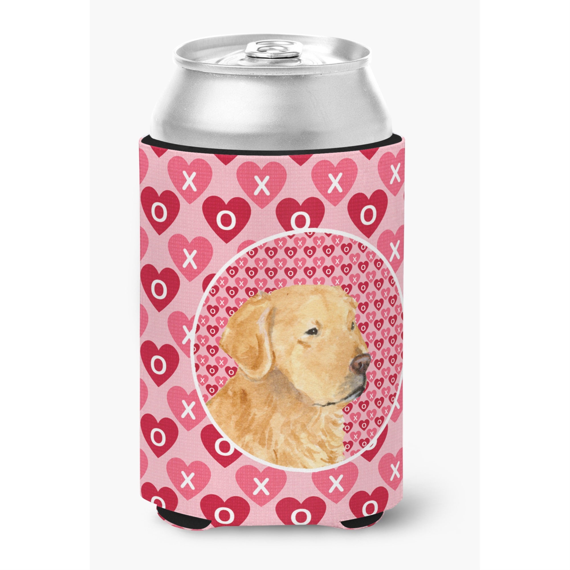 Golden Retriever Hearts Love Valentine'S Day Can Or Bottle Hugger