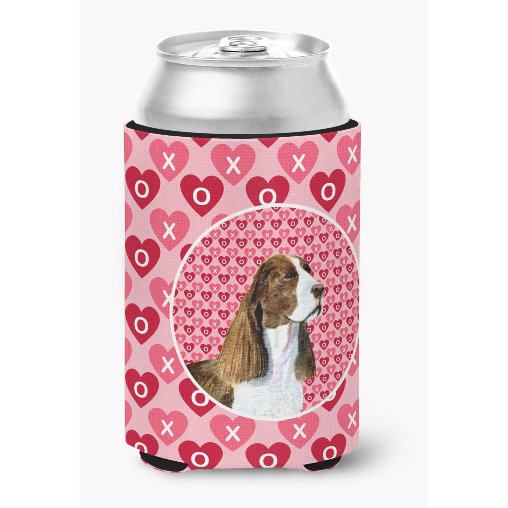 Springer Spaniel Hearts Love Valentine'S Day Can Or Bottle Hugger