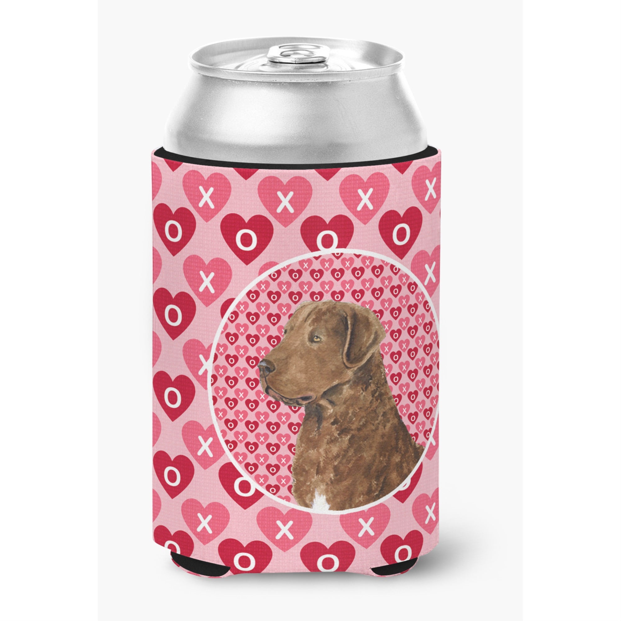 Chesapeake Bay Retriever Hearts Love And Valentine'S Day Can Or Bottle Hugger