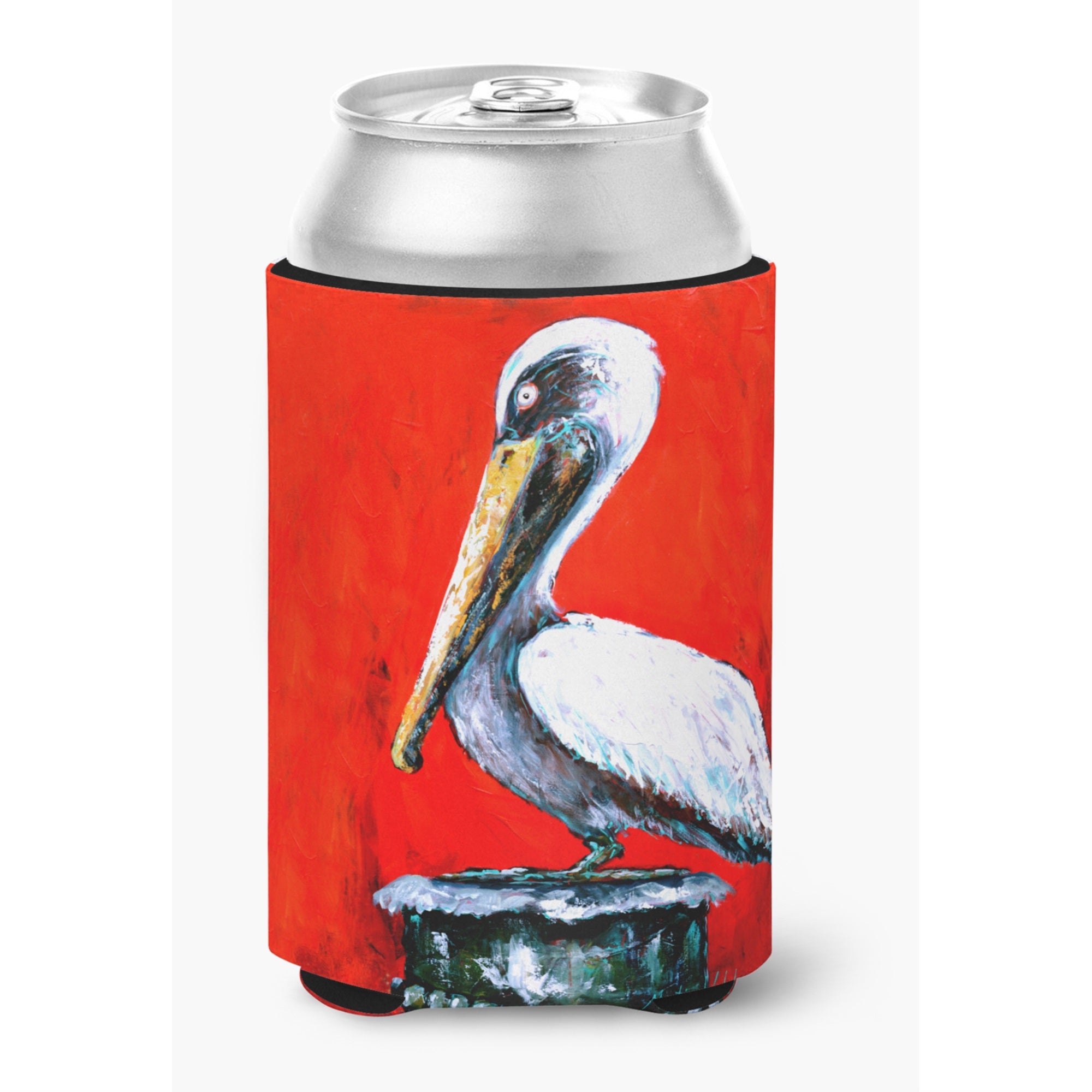 Bird - Pelican Red Dawn Can Or Bottle Hugger