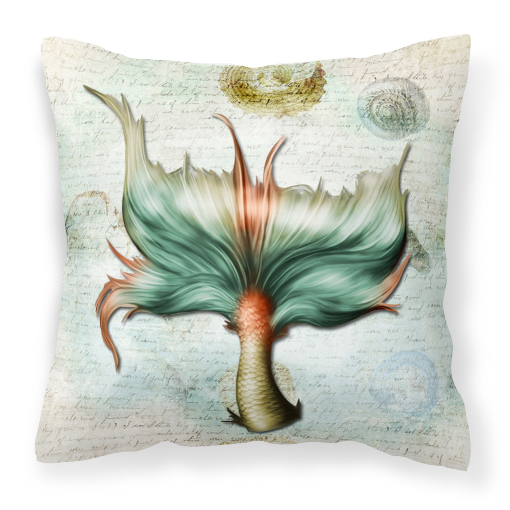 Mermaids And Mermen Mermaid Tail Fabric Decorative Pillow