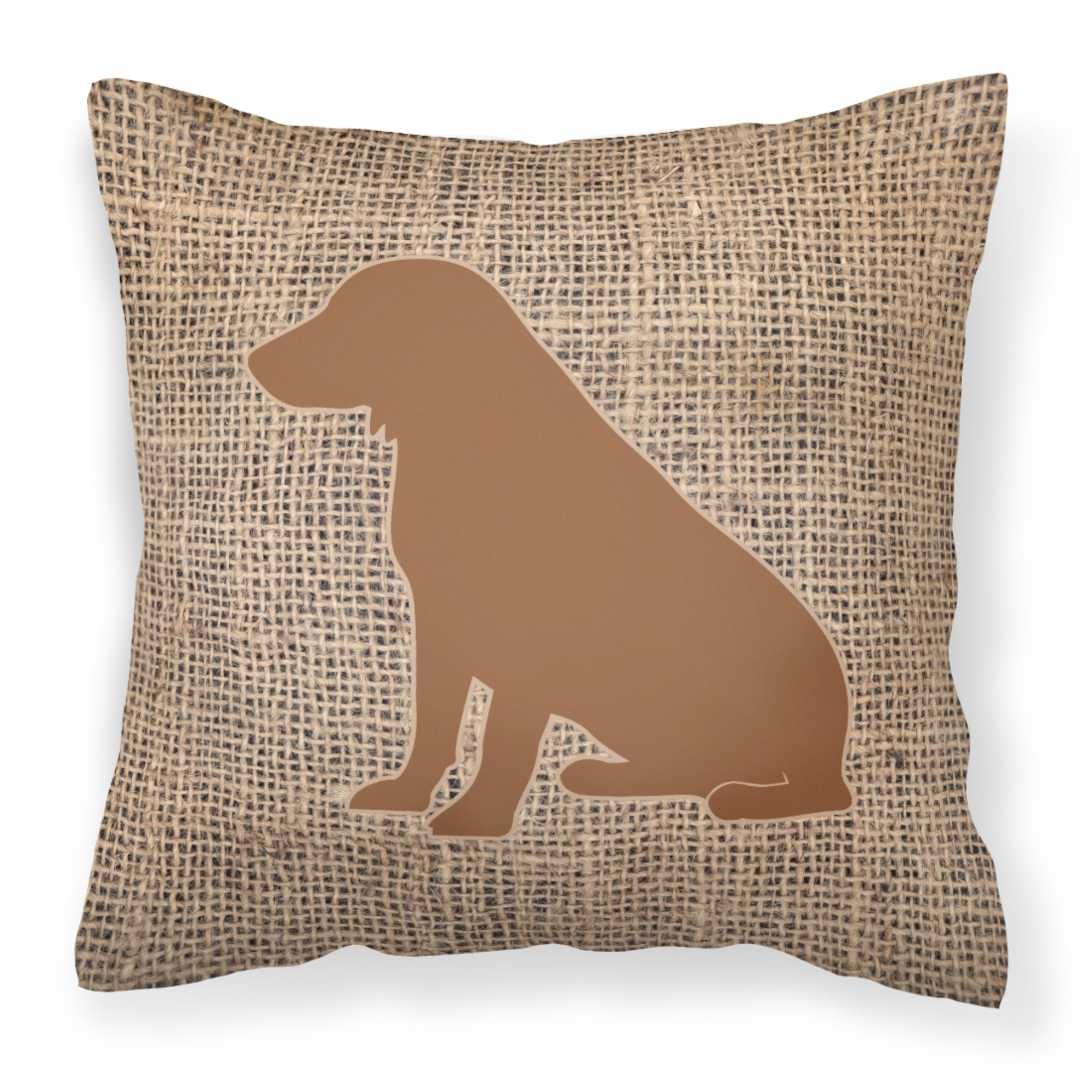 Boykin Spaniel Burlap And Brown Bb1070 Fabric Decorative Pillow