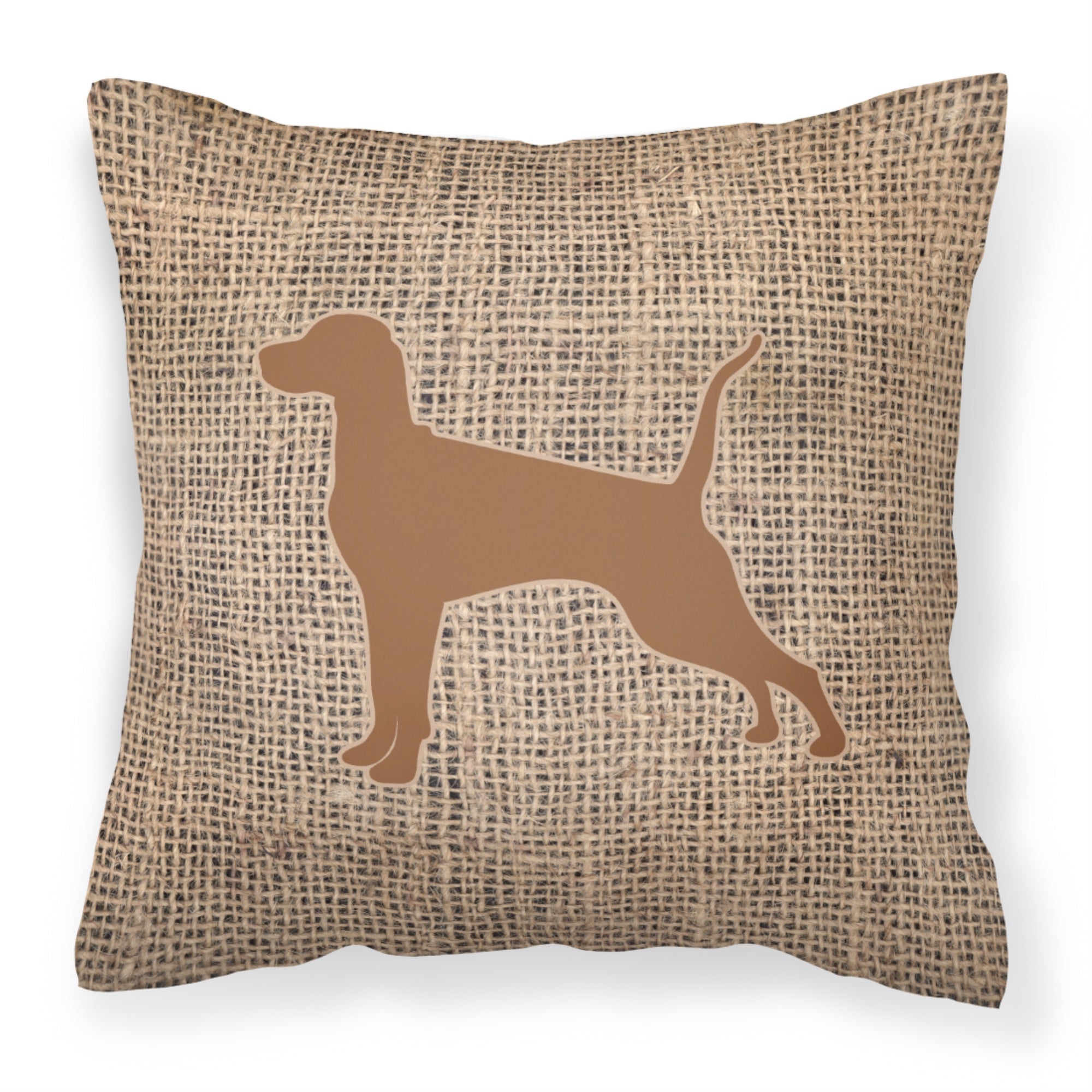 Pointer Burlap And Brown Bb1105 Fabric Decorative Pillow