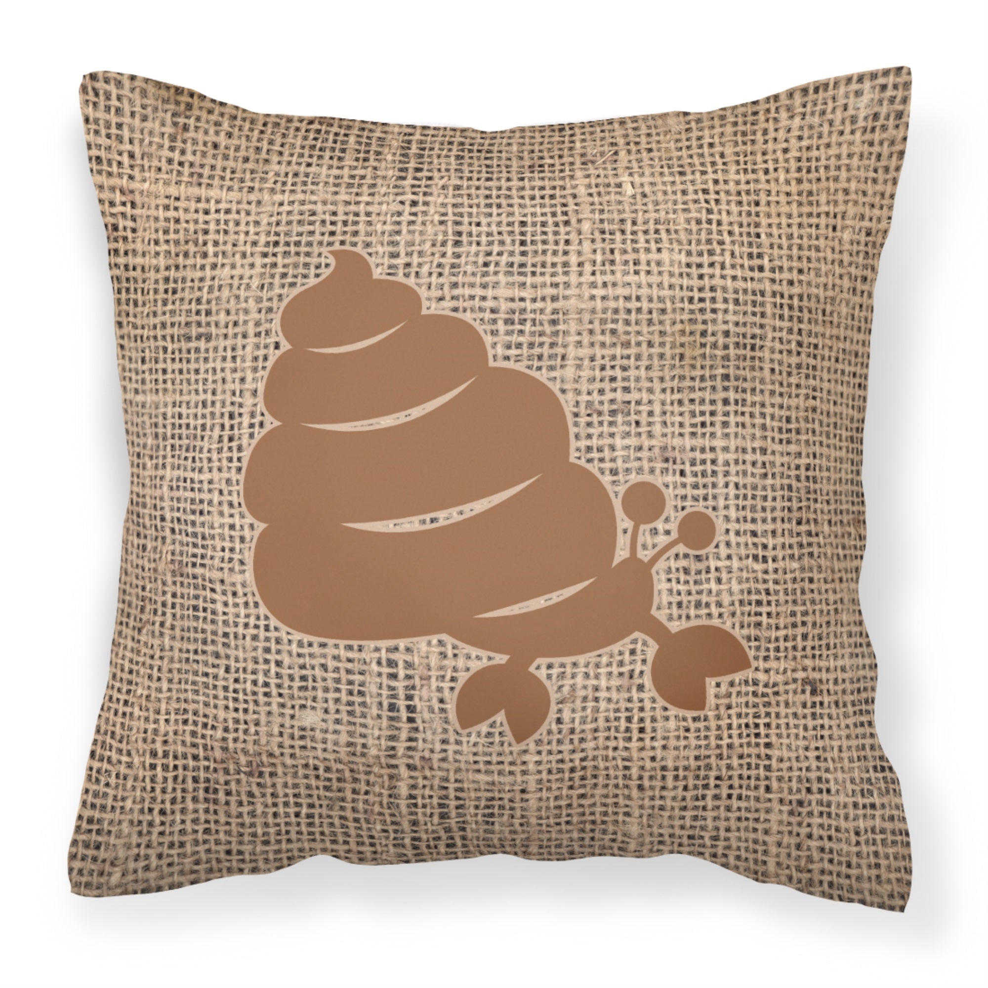 Hermit Crab Burlap And Brown Bb1092 Fabric Decorative Pillow