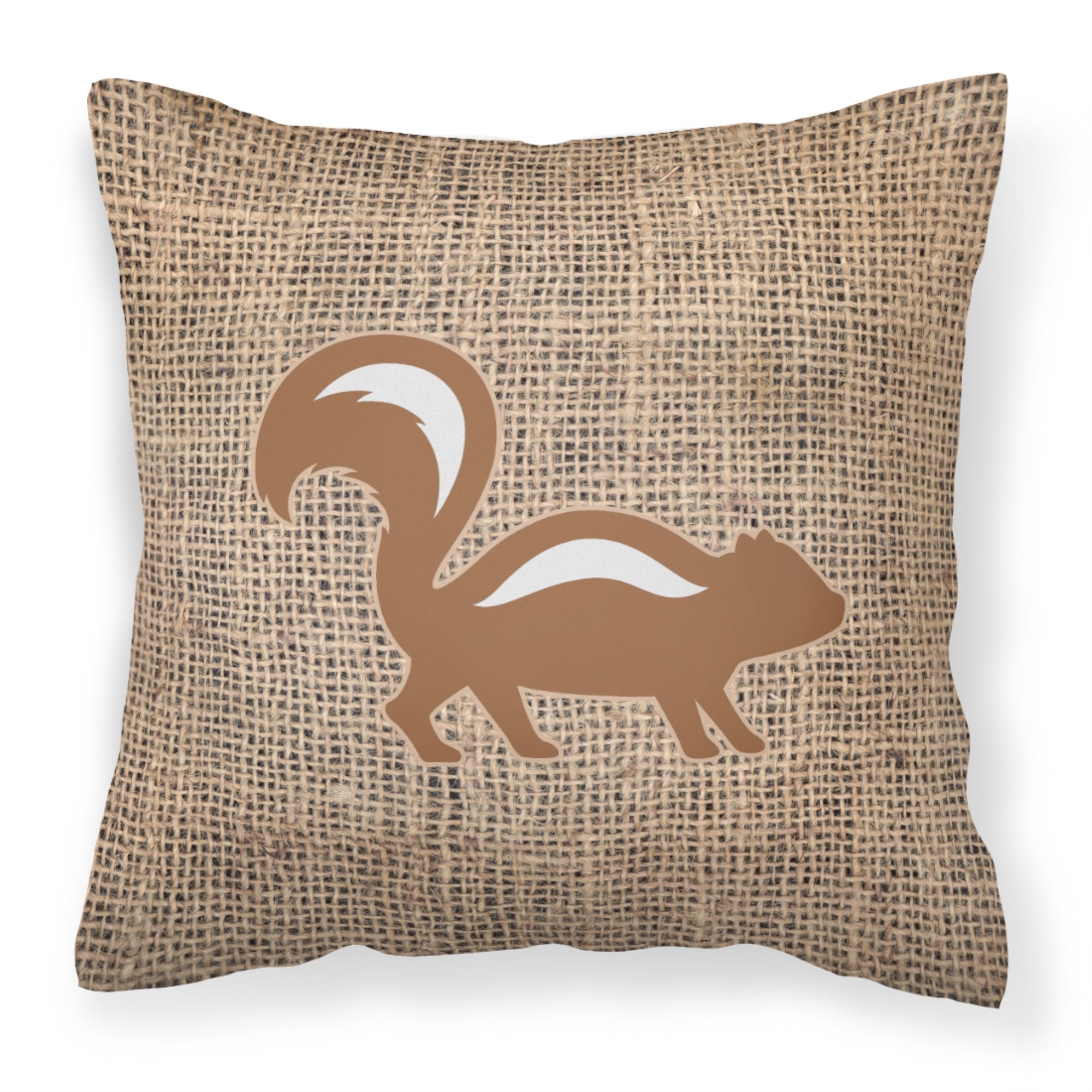 Skunk Burlap And Brown Bb1125 Fabric Decorative Pillow