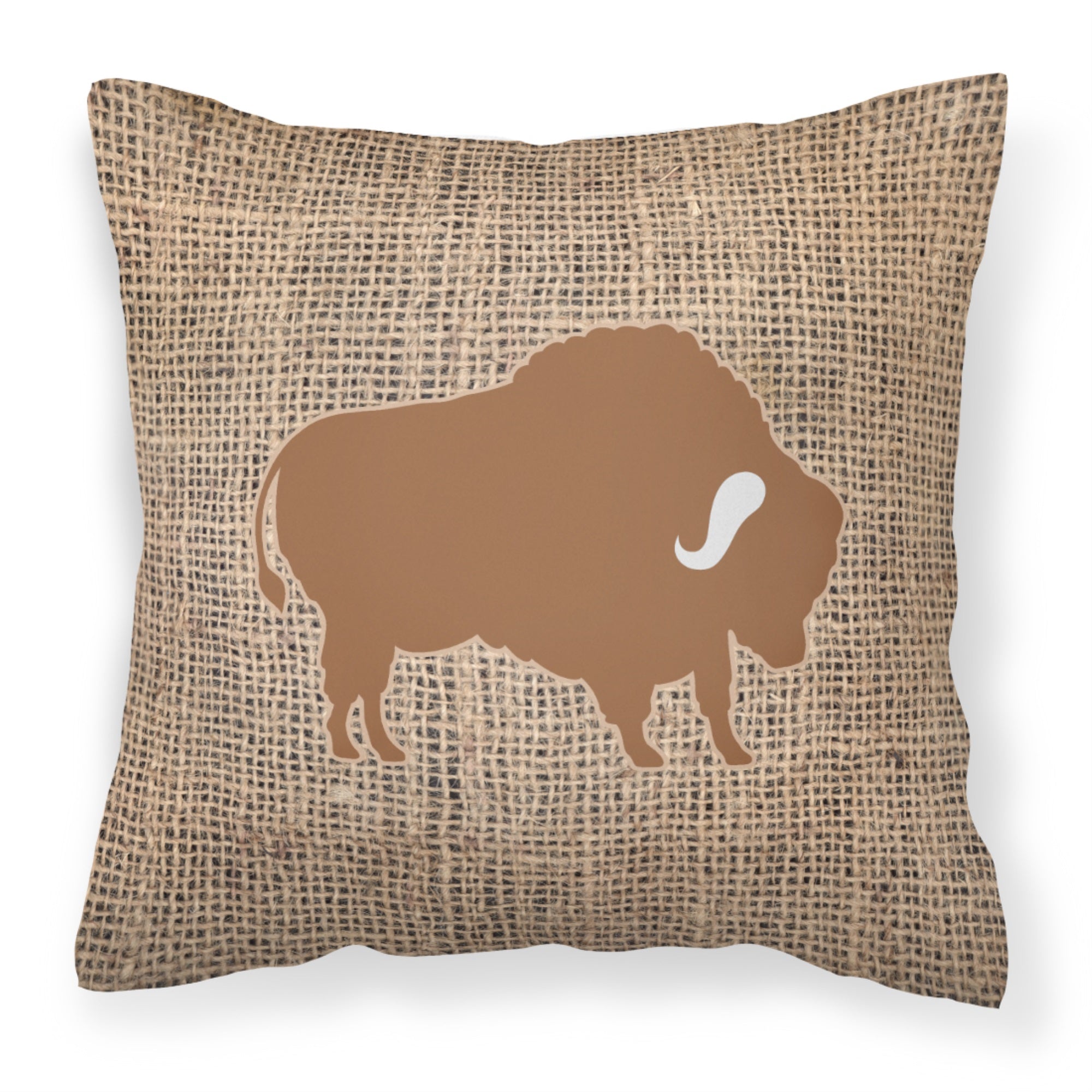 Buffalo Burlap And Brown Bb1127 Fabric Decorative Pillow