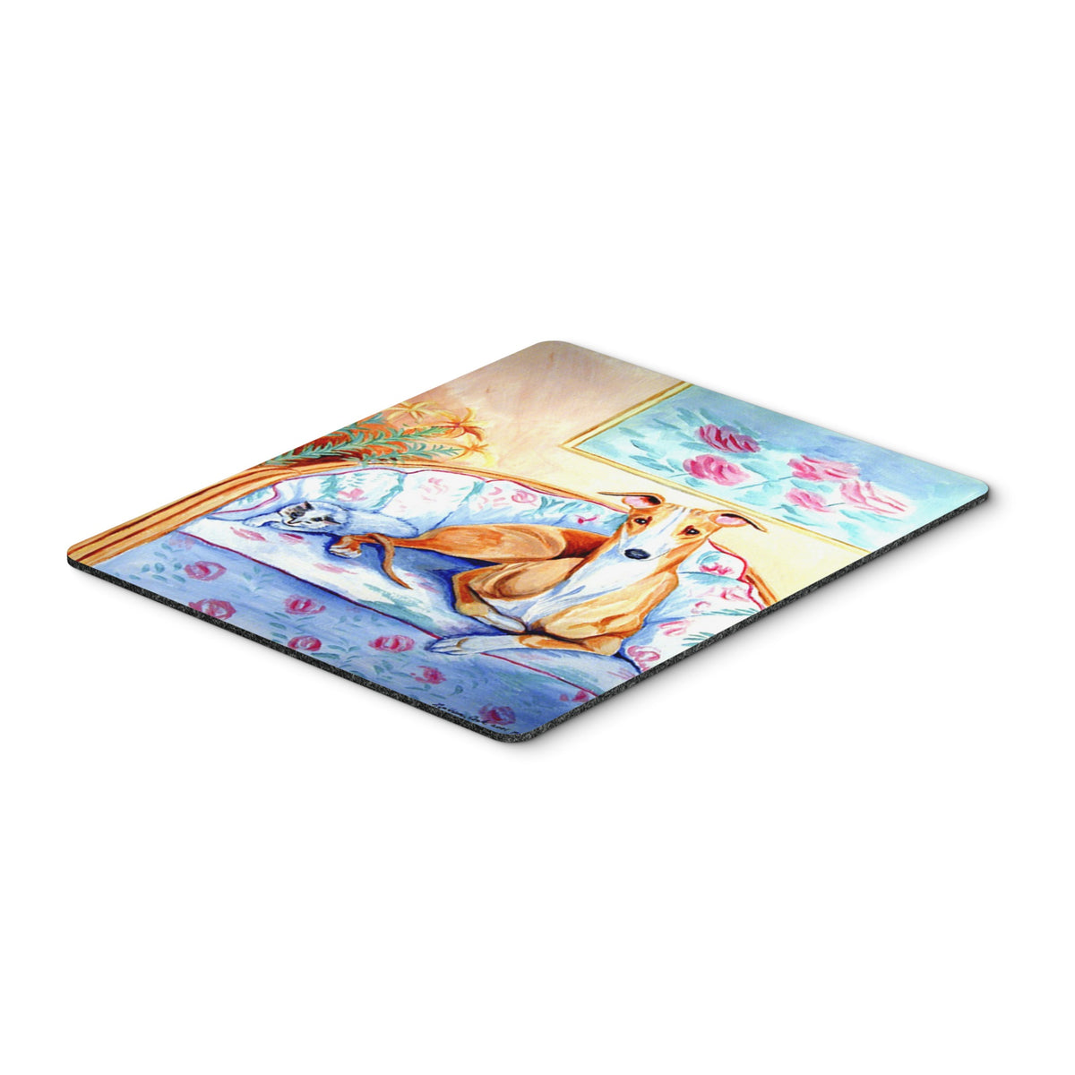 Whippet Waiting On You Mouse Pad, Hot Pad Or Trivet